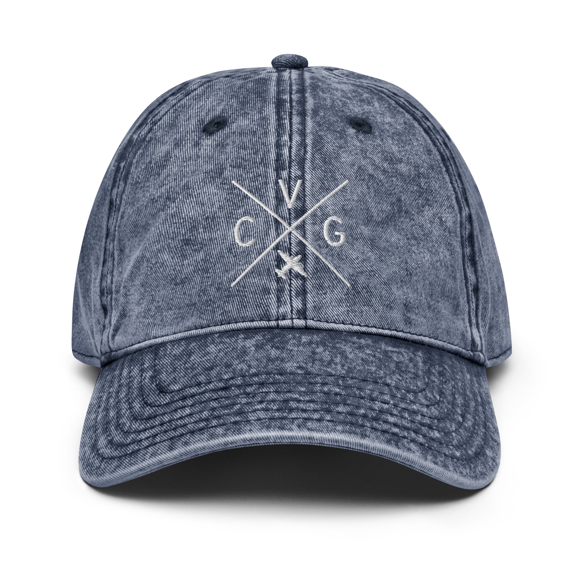 Crossed-X Cotton Twill Cap - White • CVG Cincinnati • YHM Designs - Image 19