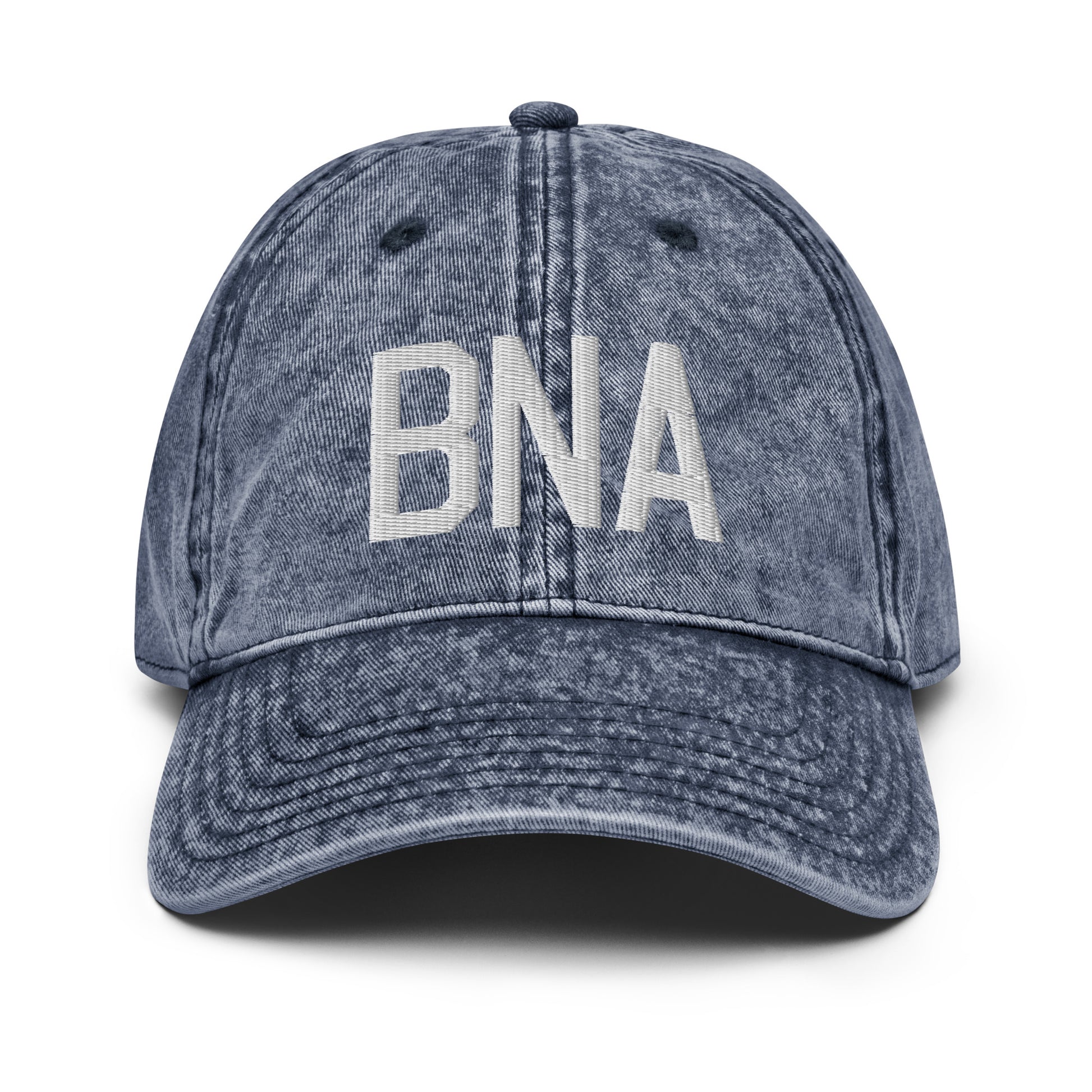 Airport Code Twill Cap - White • BNA Nashville • YHM Designs - Image 16