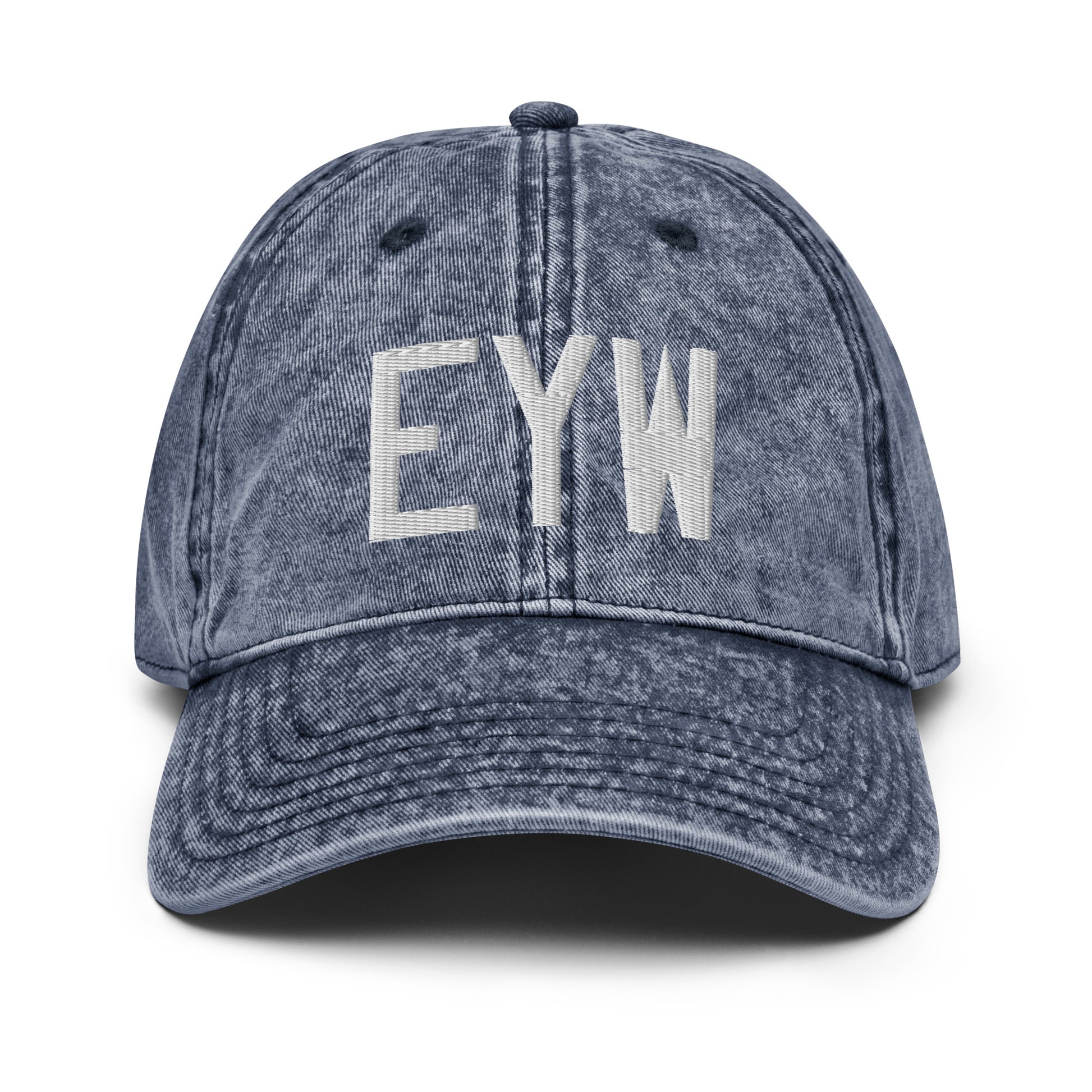 Airport Code Twill Cap - White • EYW Key West • YHM Designs - Image 16