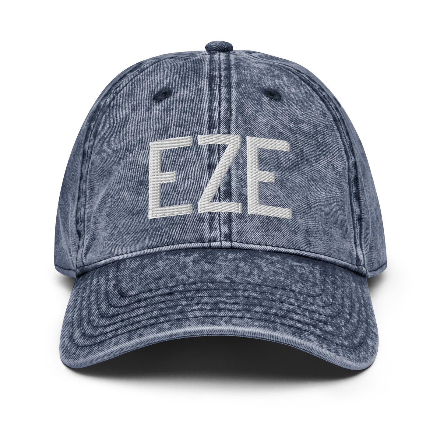 Airport Code Twill Cap - White • EZE Buenos Aires • YHM Designs - Image 16