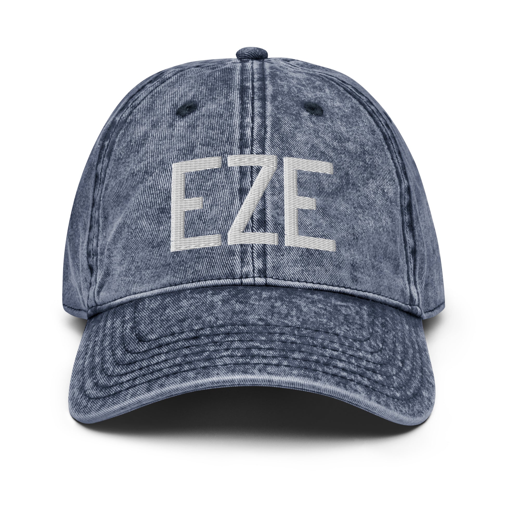 Airport Code Twill Cap - White • EZE Buenos Aires • YHM Designs - Image 16