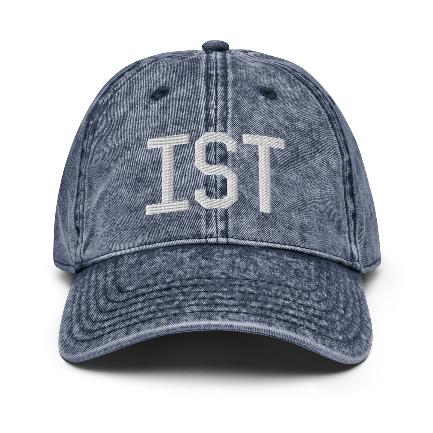 Airport Code Twill Cap - White • IST Istanbul • YHM Designs - Image 16