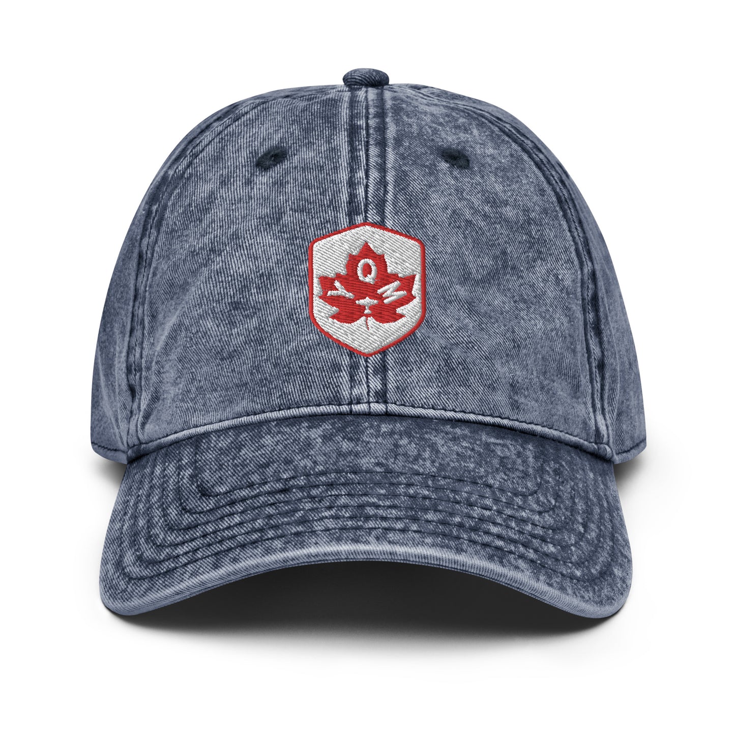 Maple Leaf Twill Cap - Red/White • YQM Moncton • YHM Designs - Image 15