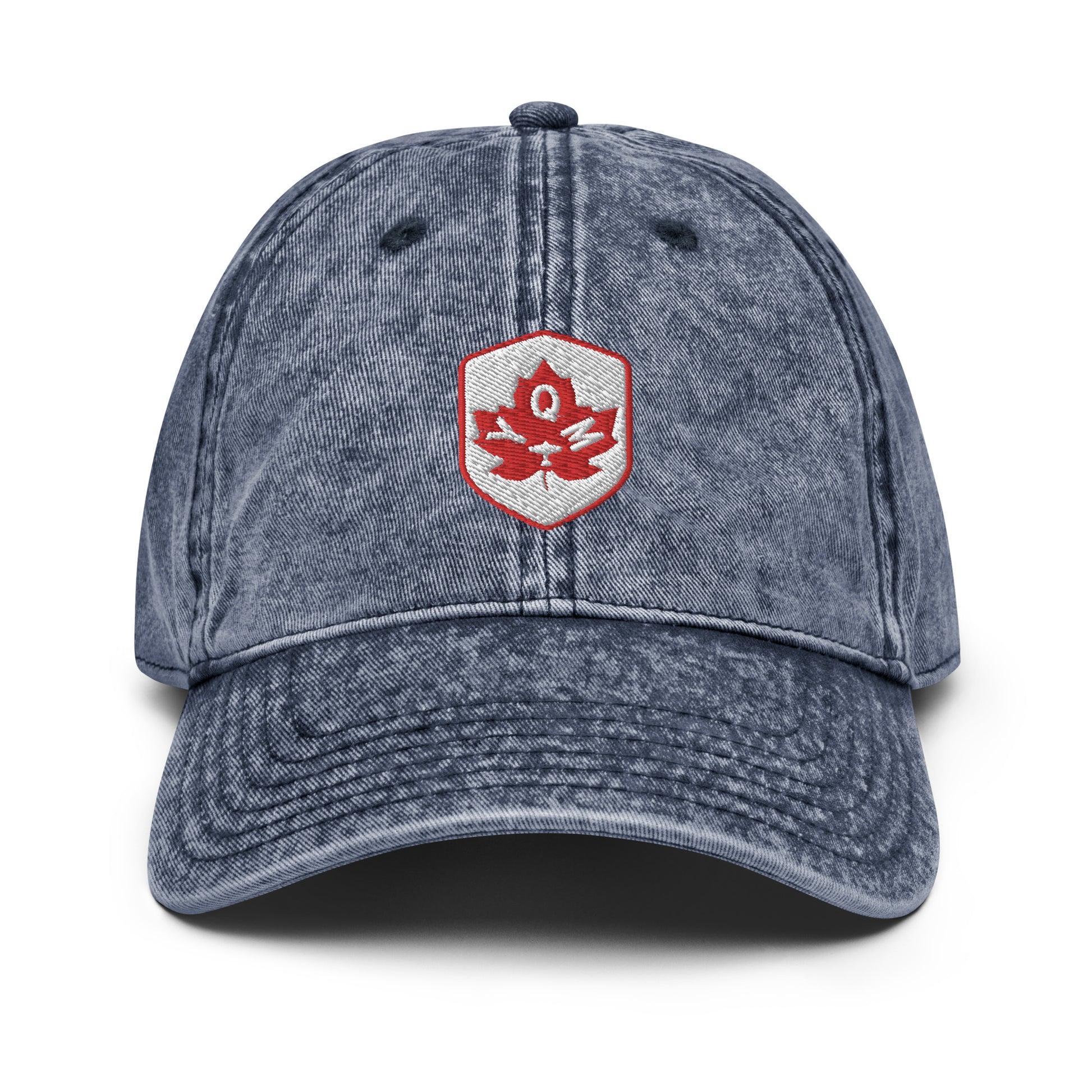 Maple Leaf Twill Cap - Red/White • YQM Moncton • YHM Designs - Image 15