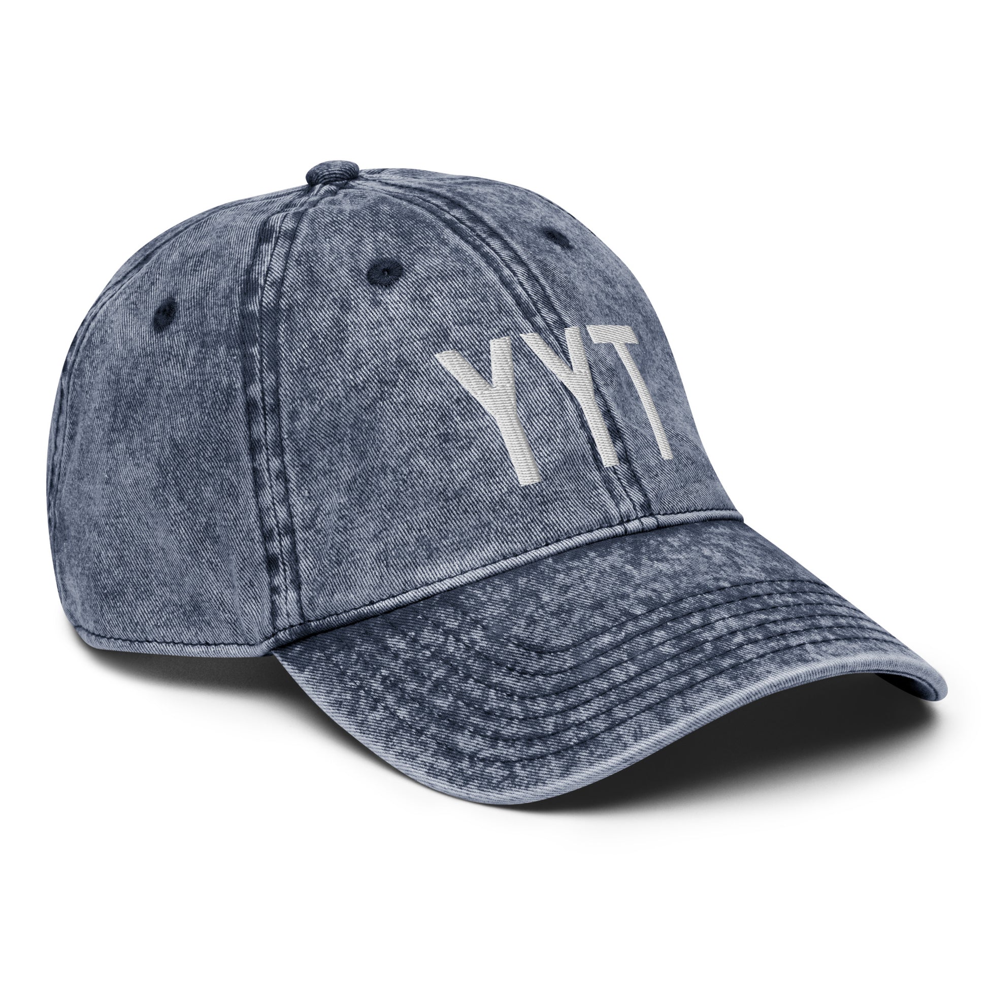 Airport Code Twill Cap - White • YYT St. John's • YHM Designs - Image 18
