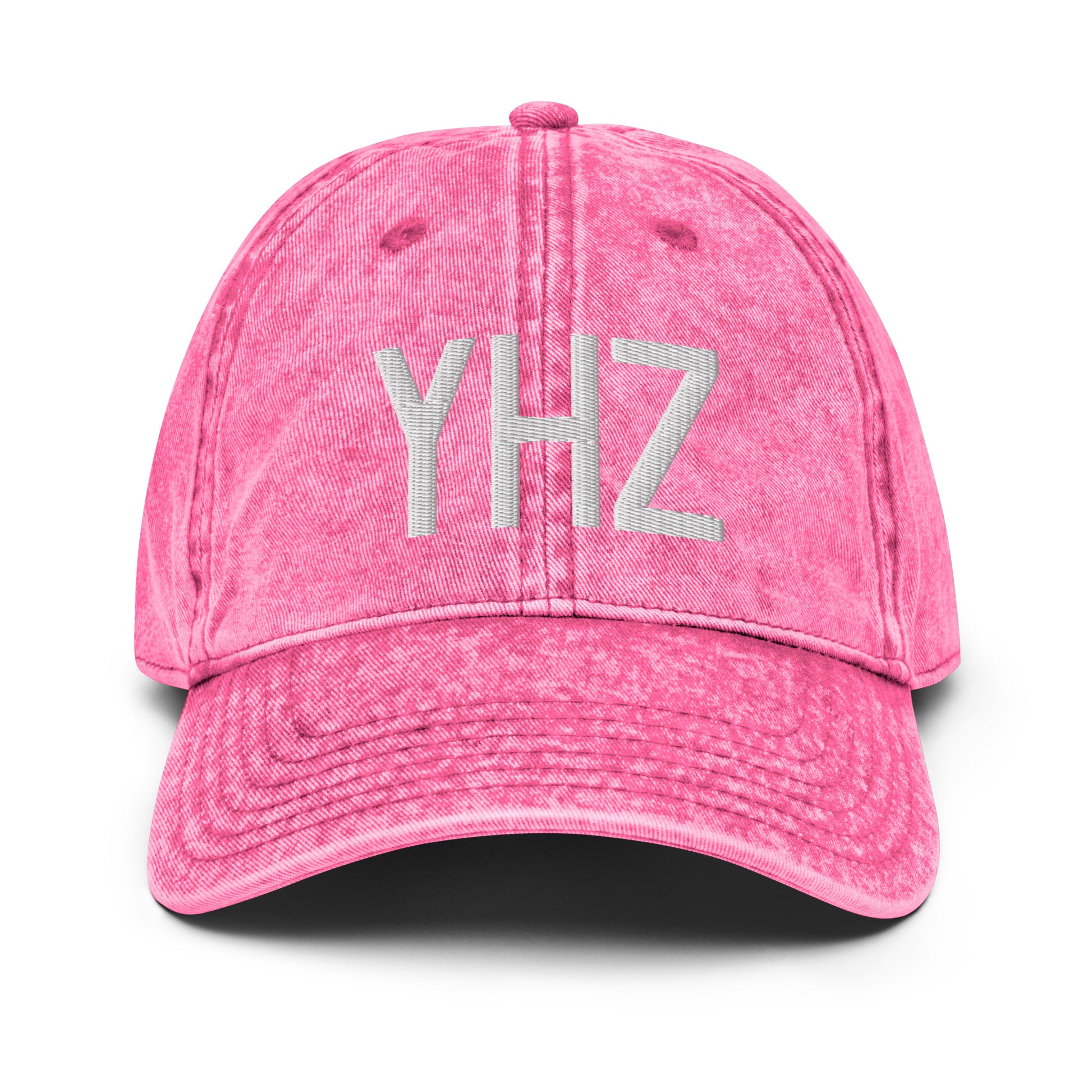 Airport Code Twill Cap - White • YHZ Halifax • YHM Designs - Image 25