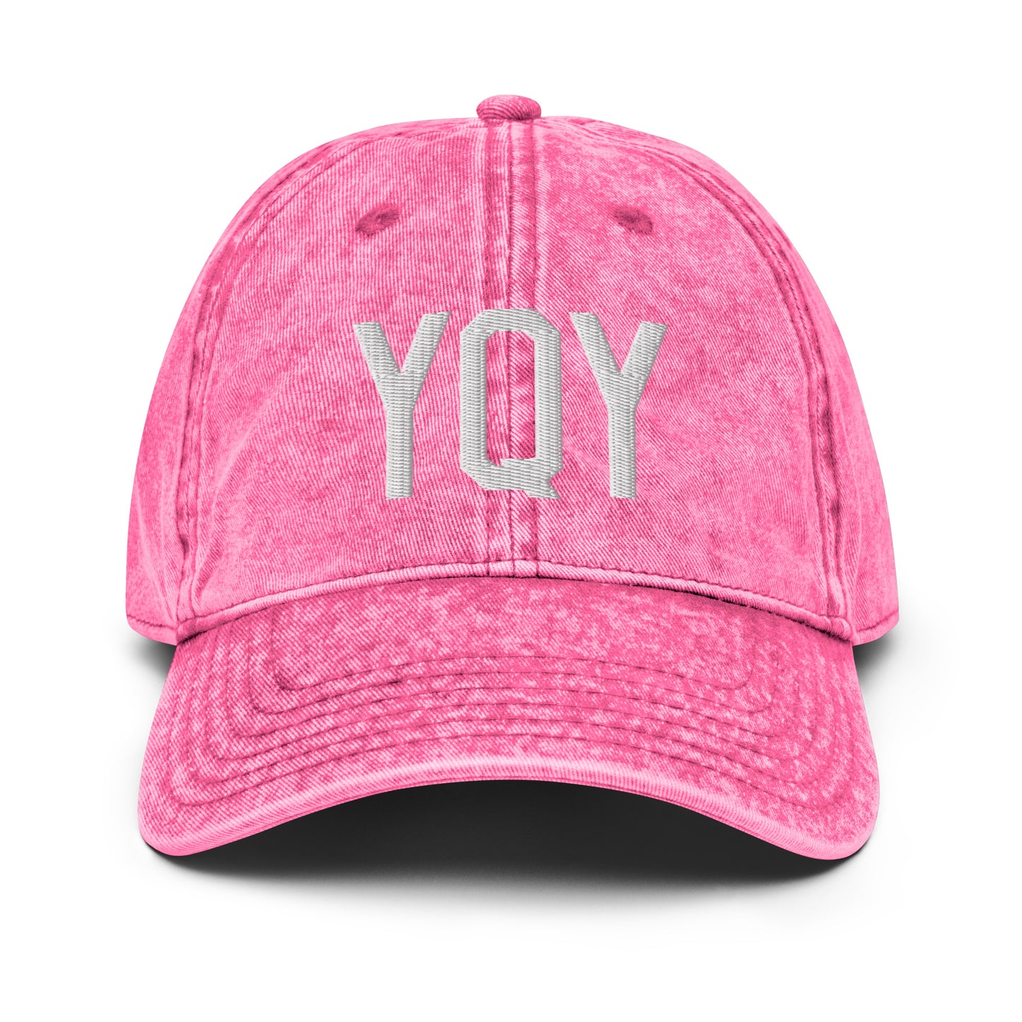 Airport Code Twill Cap - White • YQY Sydney • YHM Designs - Image 25