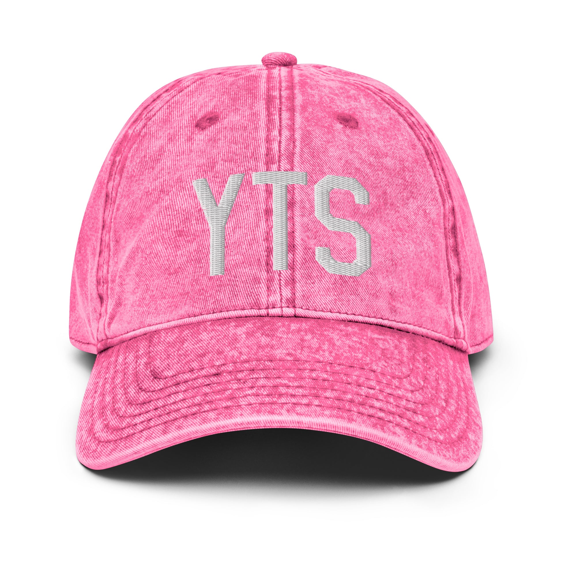 Airport Code Twill Cap - White • YTS Timmins • YHM Designs - Image 25