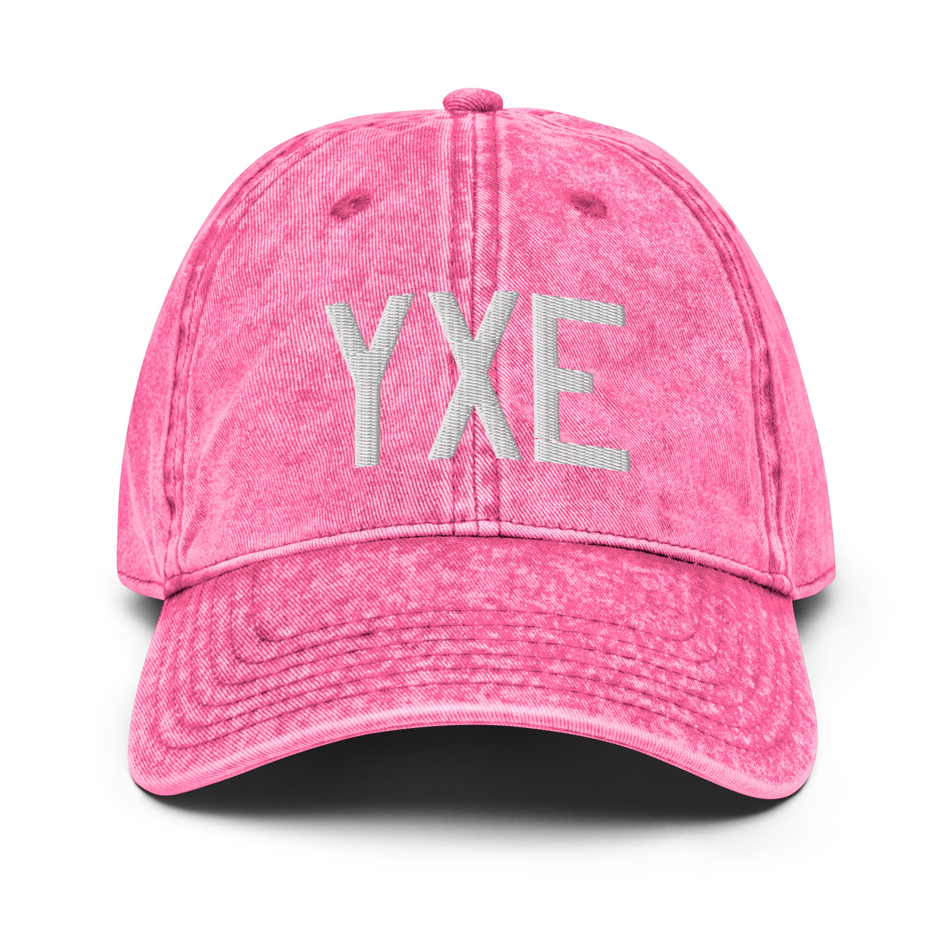 Airport Code Twill Cap - White • YXE Saskatoon • YHM Designs - Image 25
