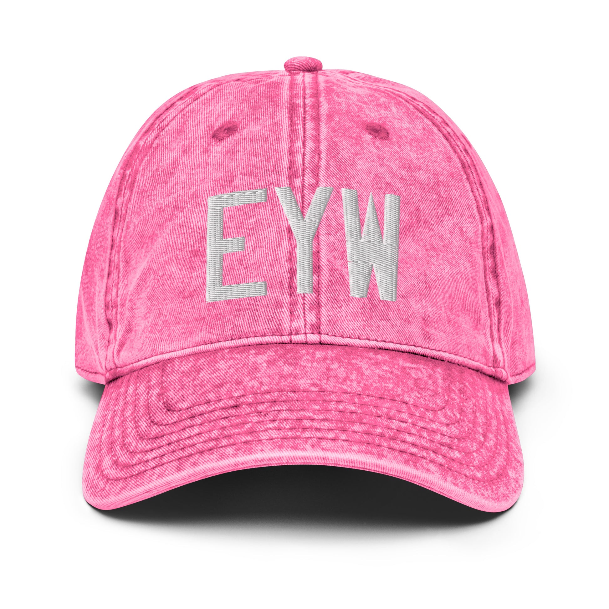 Airport Code Twill Cap - White • EYW Key West • YHM Designs - Image 25