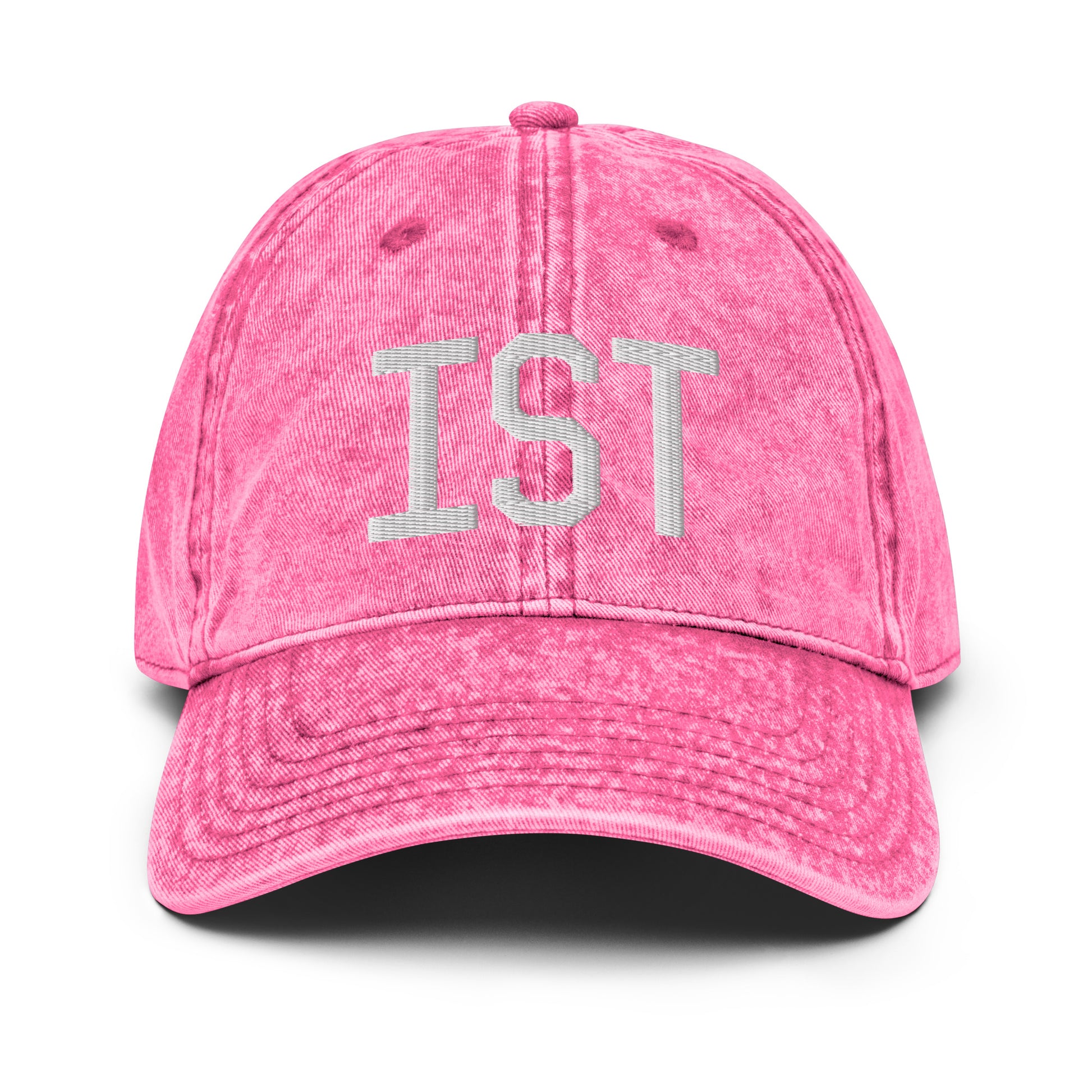 Airport Code Twill Cap - White • IST Istanbul • YHM Designs - Image 25