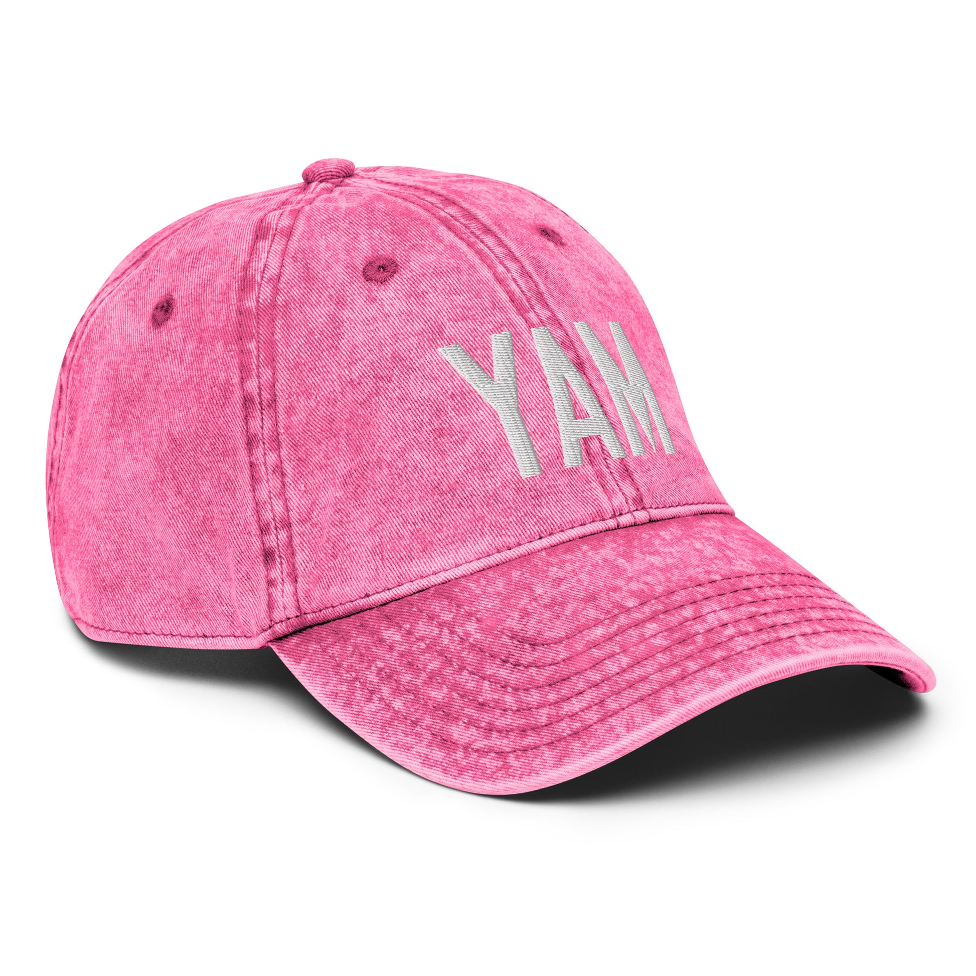 Airport Code Twill Cap - White • YAM Sault-Ste-Marie • YHM Designs - Image 27
