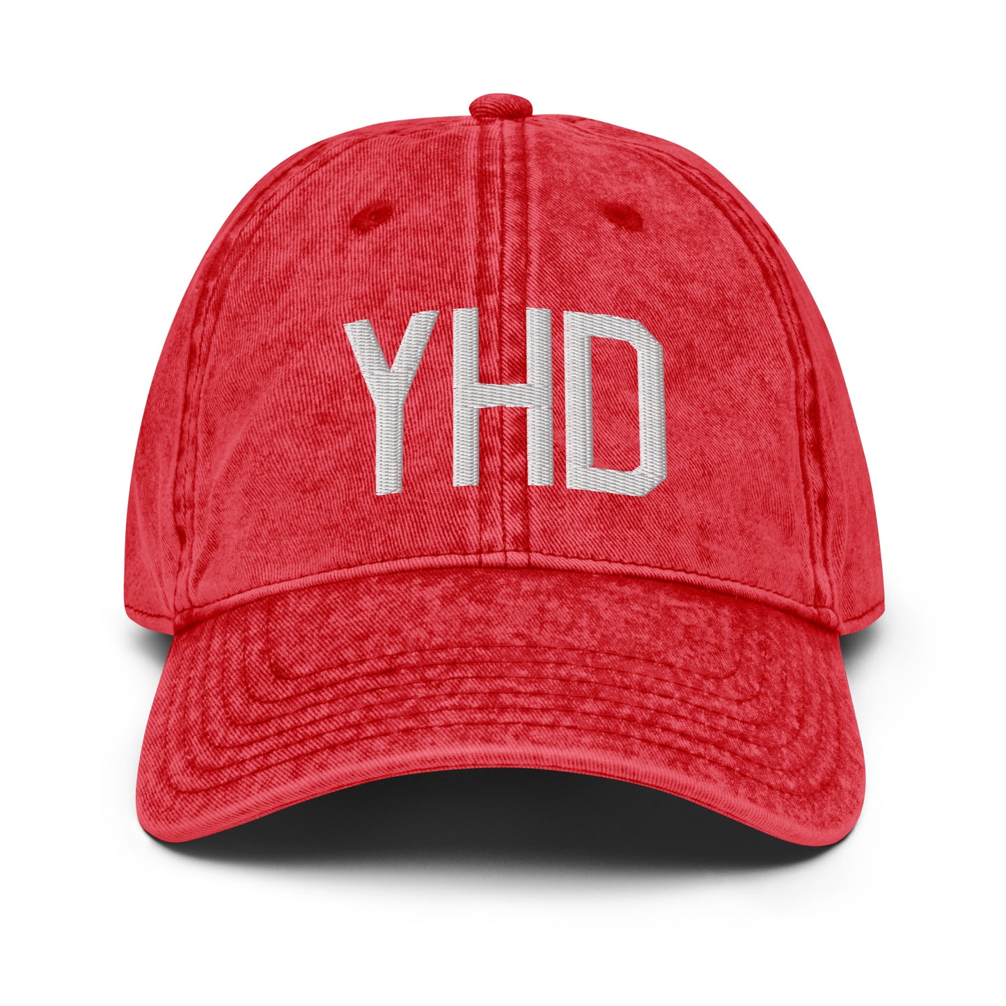 Airport Code Twill Cap - White • YHD Dryden • YHM Designs - Image 22