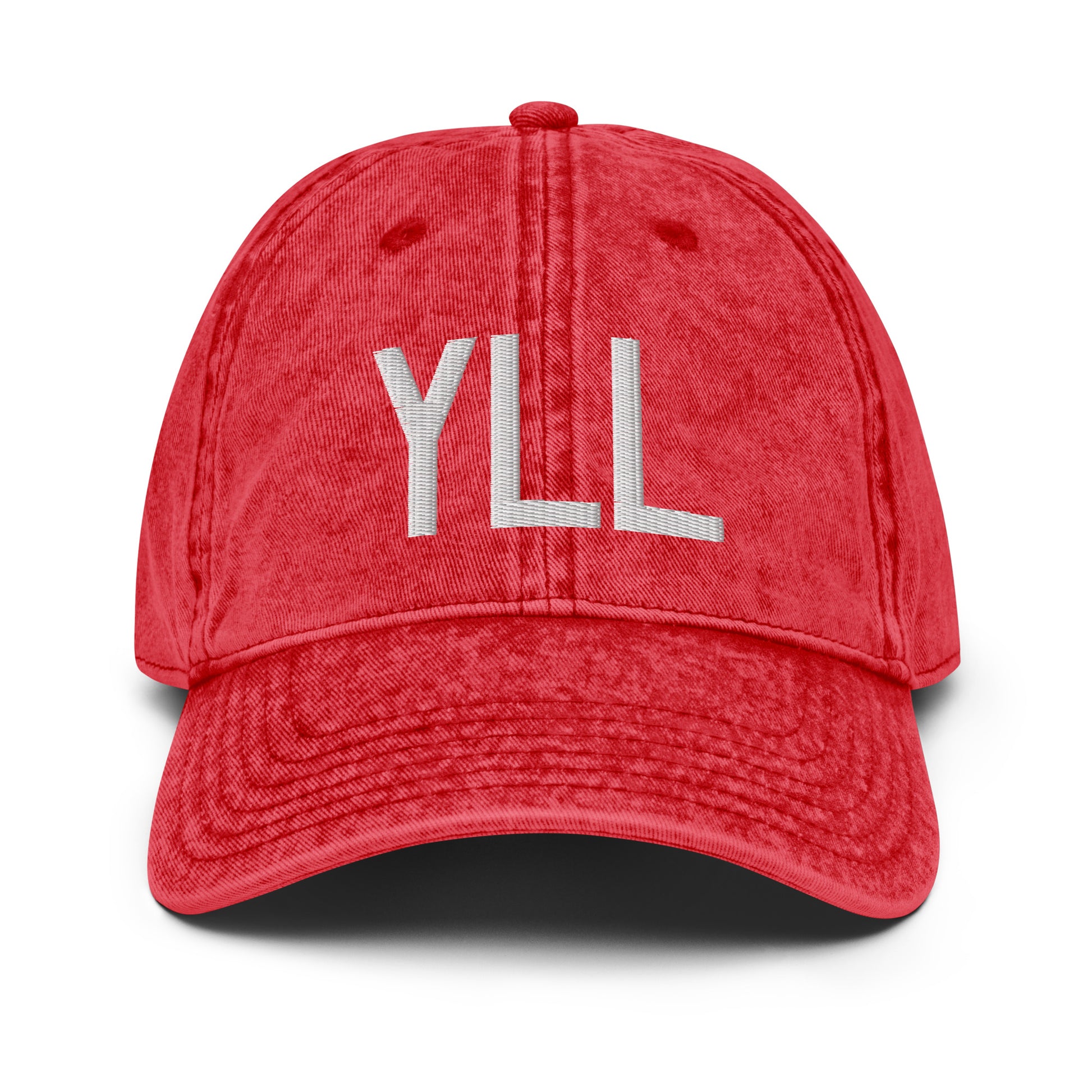 Airport Code Twill Cap - White • YLL Lloydminster • YHM Designs - Image 22