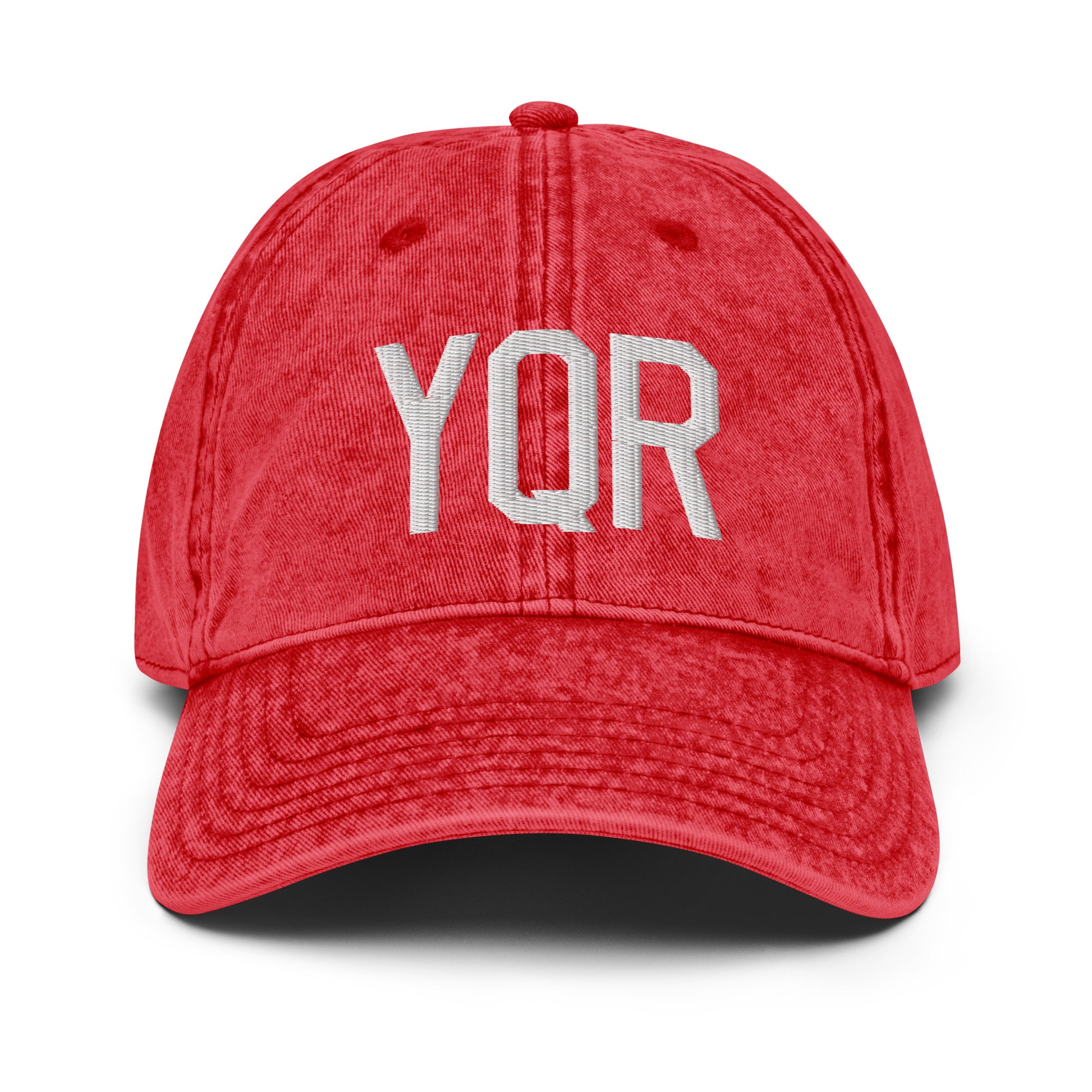 Airport Code Twill Cap - White • YQR Regina • YHM Designs - Image 22