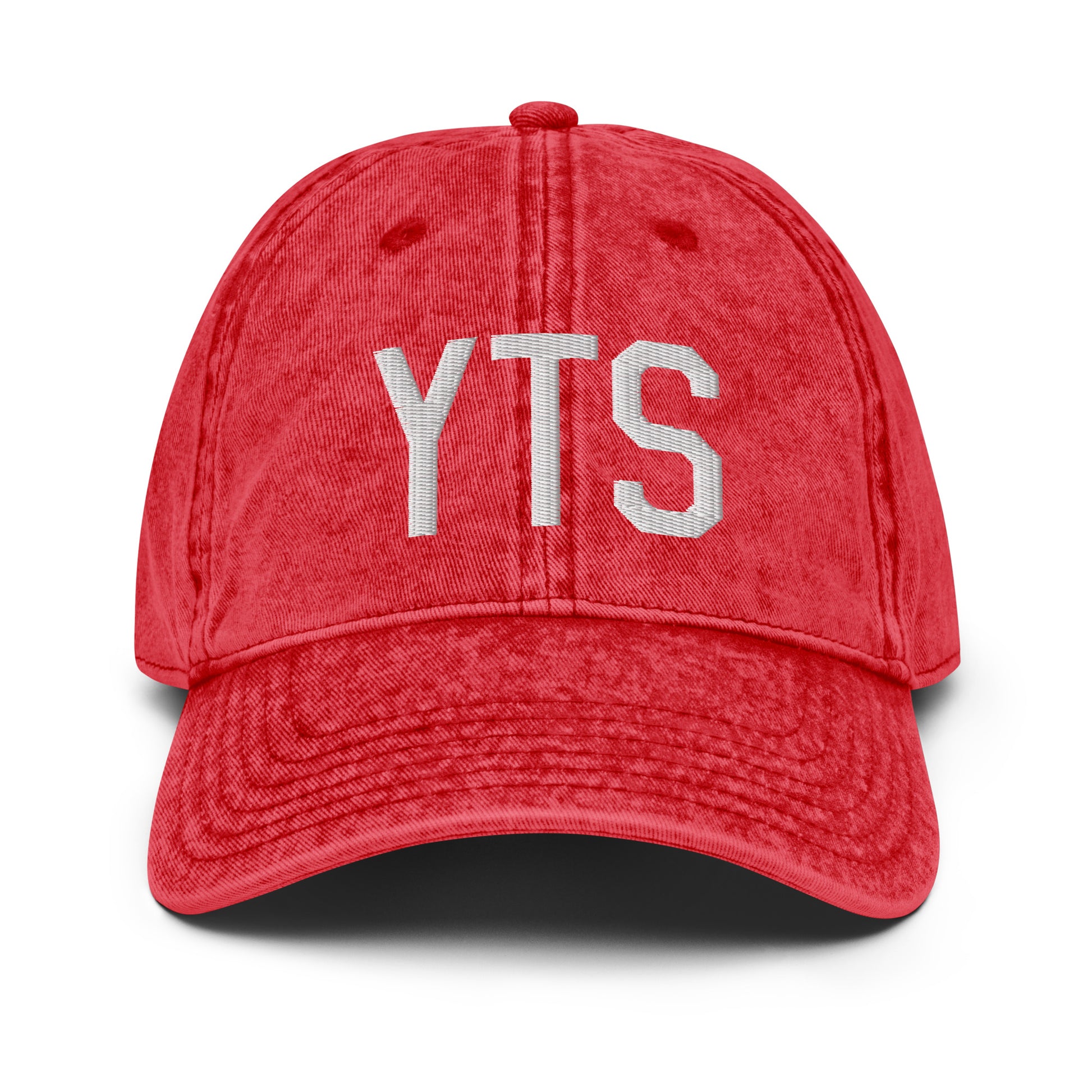Airport Code Twill Cap - White • YTS Timmins • YHM Designs - Image 22