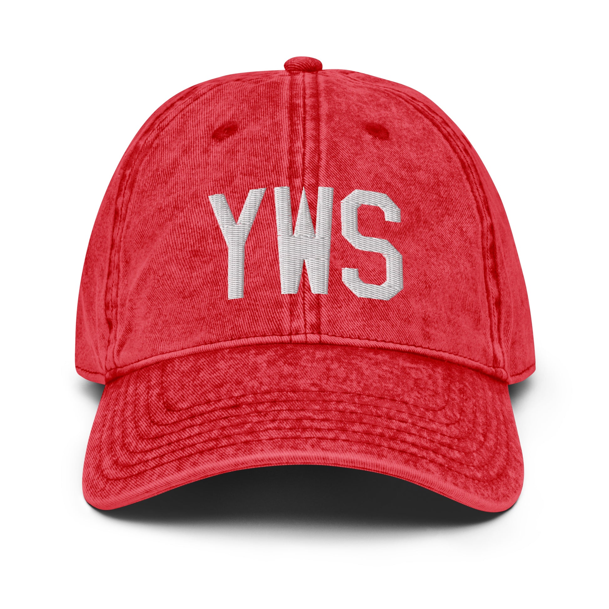 Airport Code Twill Cap - White • YWS Whistler • YHM Designs - Image 22