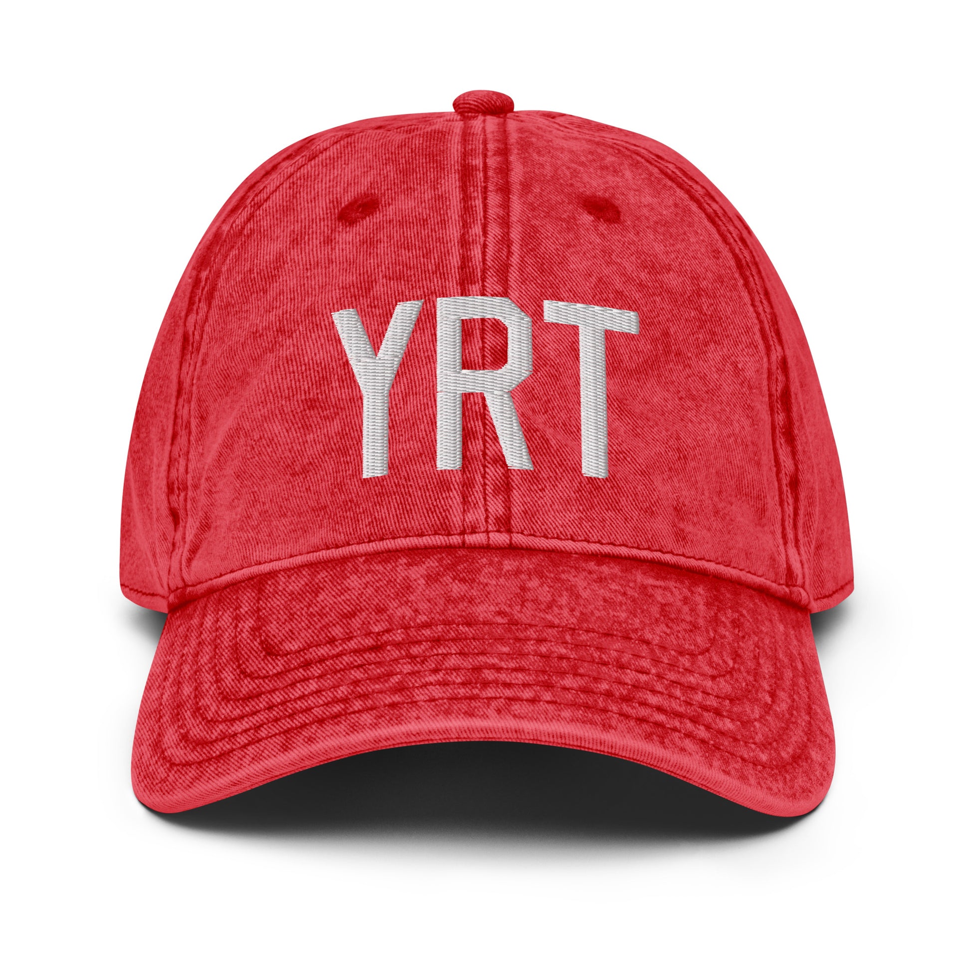 Airport Code Twill Cap - White • YRT Rankin Inlet • YHM Designs - Image 22