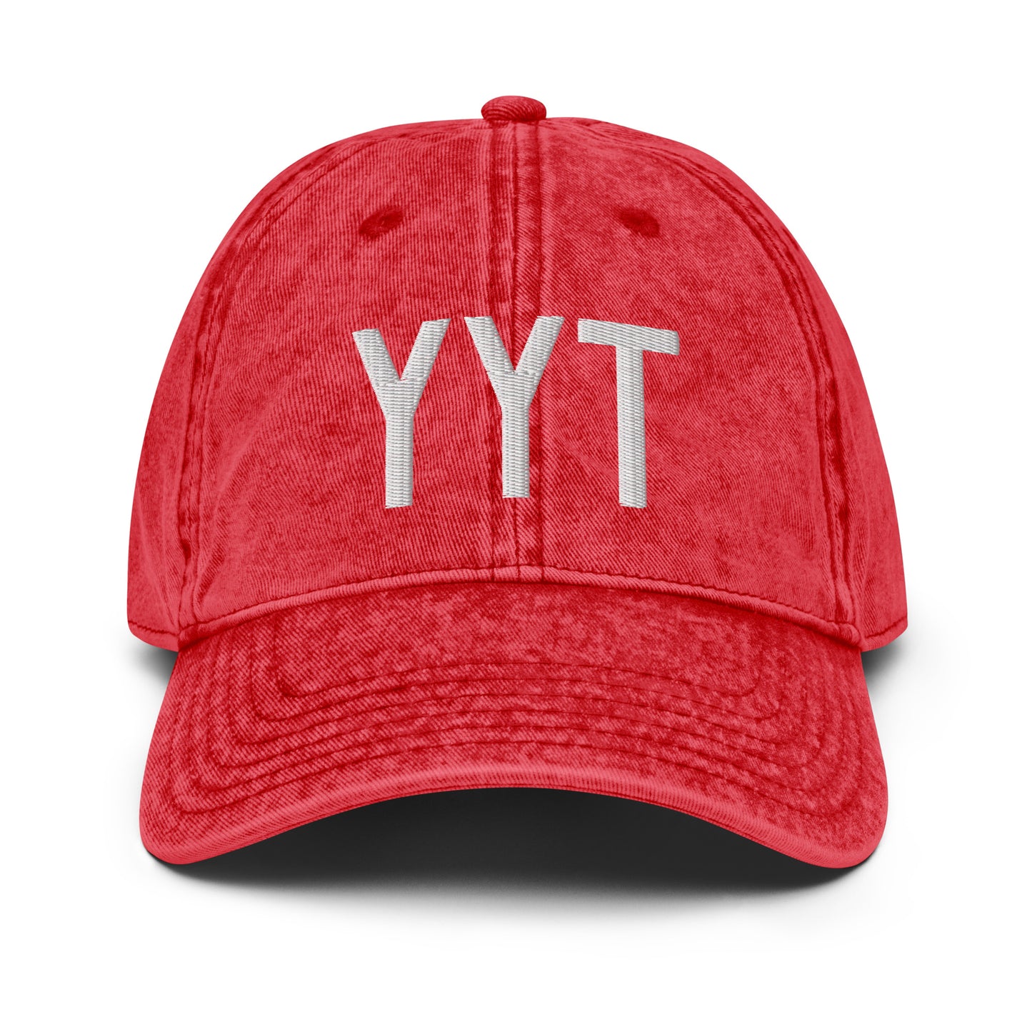 Airport Code Twill Cap - White • YYT St. John's • YHM Designs - Image 22