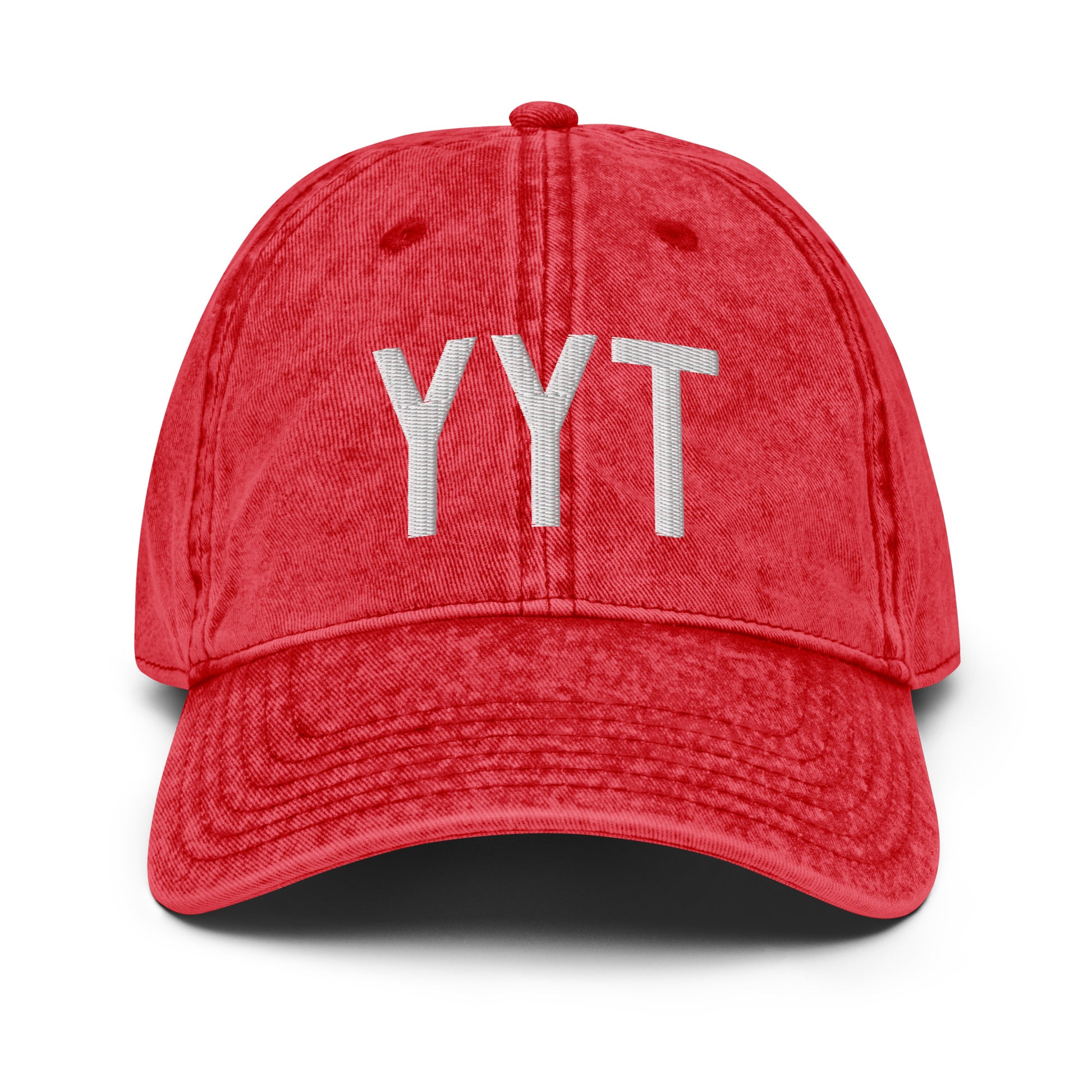 Airport Code Twill Cap - White • YYT St. John's • YHM Designs - Image 22