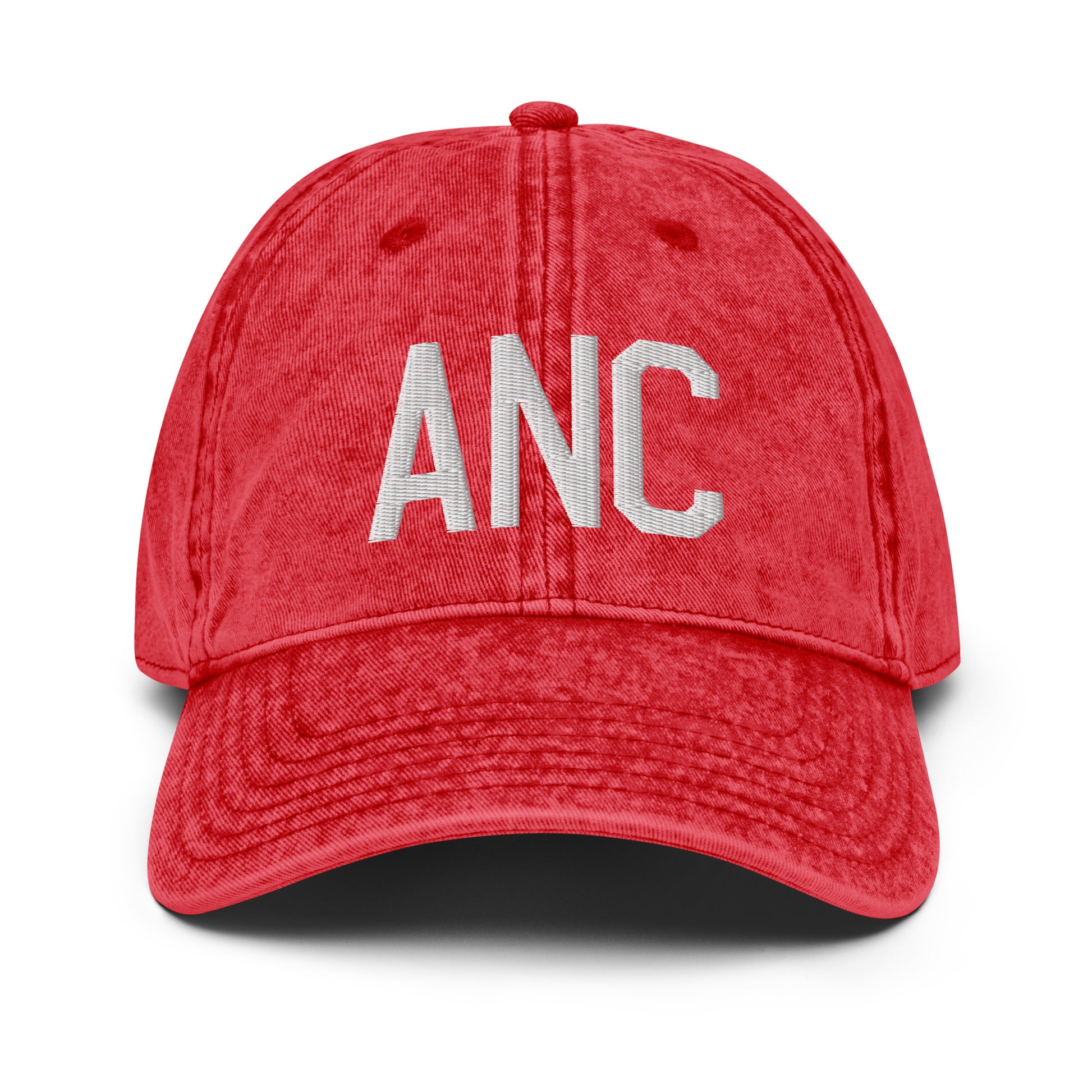 Airport Code Twill Cap - White • ANC Anchorage • YHM Designs - Image 22