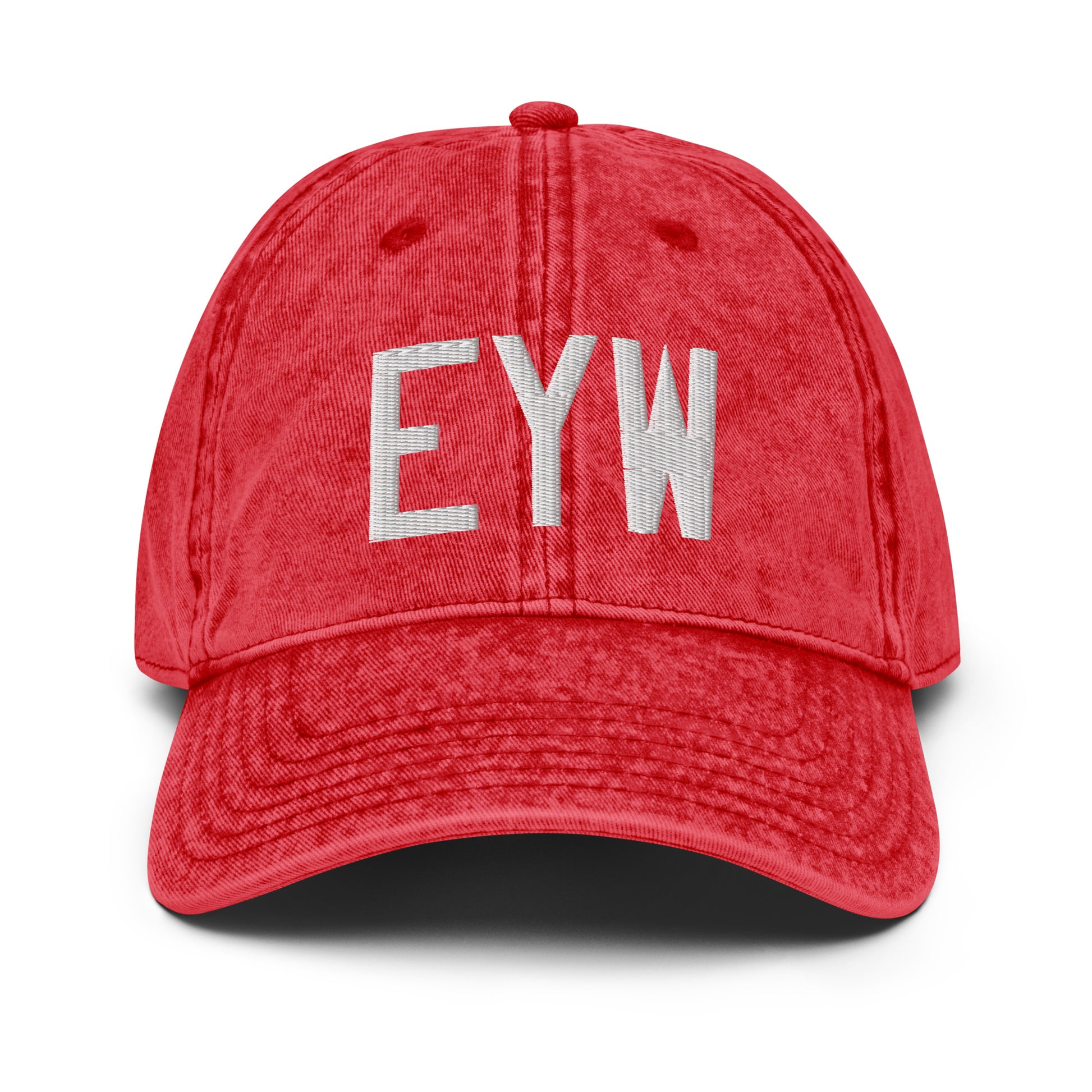 Airport Code Twill Cap - White • EYW Key West • YHM Designs - Image 22