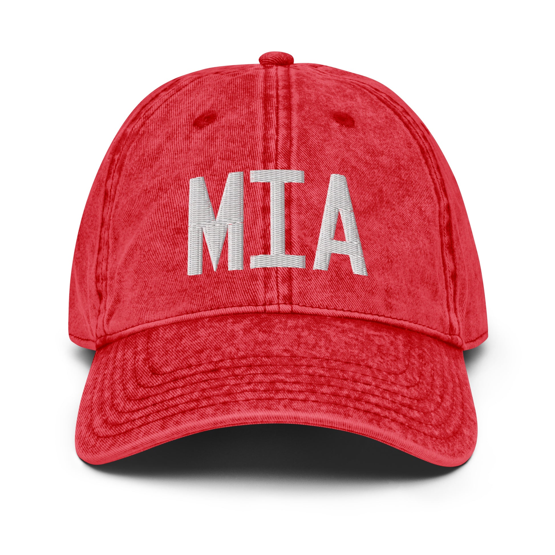 Airport Code Twill Cap - White • MIA Miami • YHM Designs - Image 22