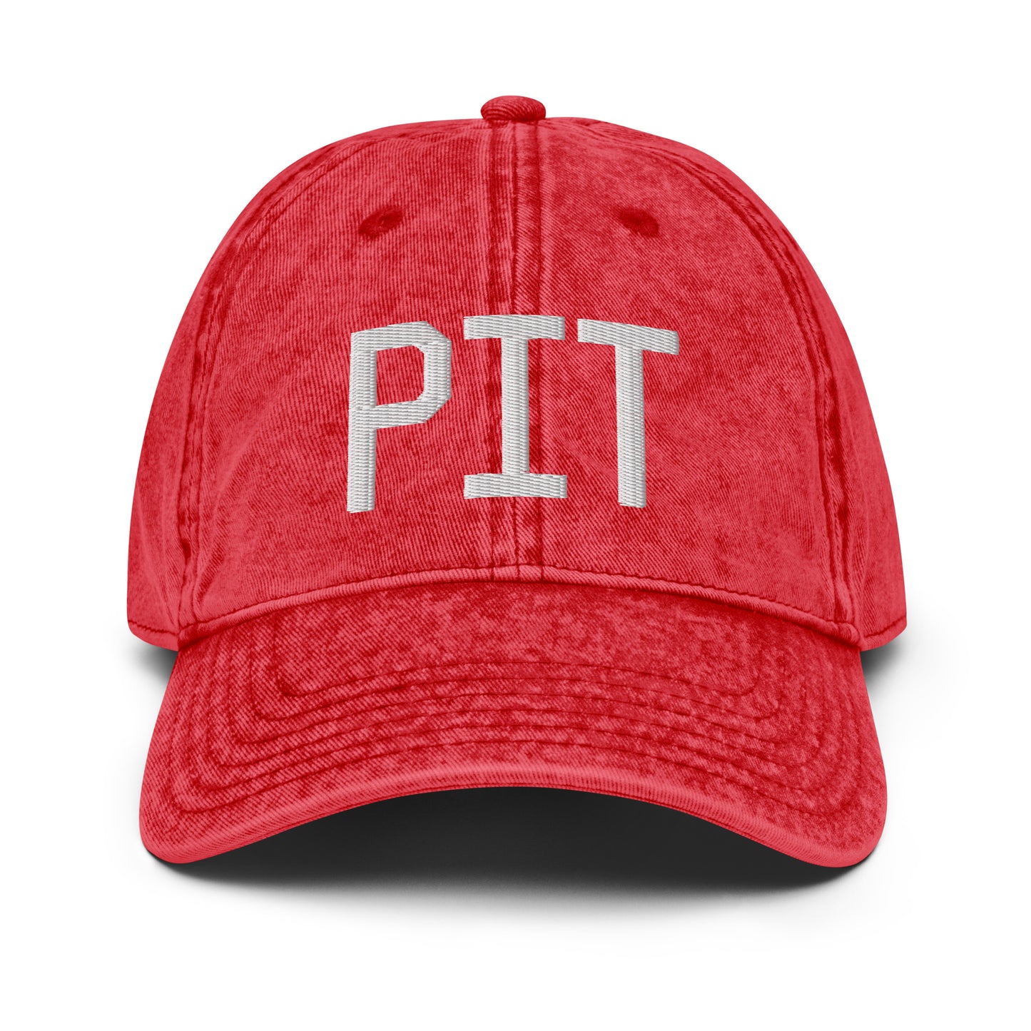 Airport Code Twill Cap - White • PIT Pittsburgh • YHM Designs - Image 22