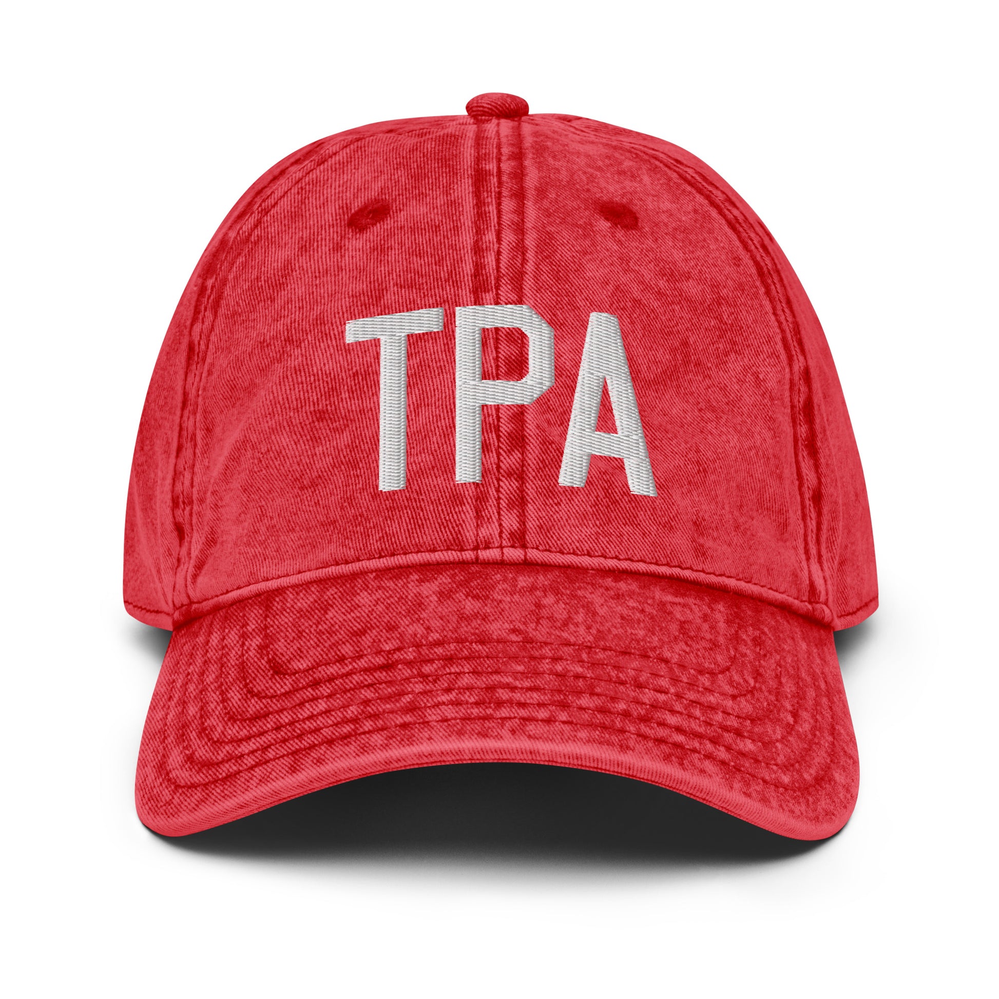 Airport Code Twill Cap - White • TPA Tampa • YHM Designs - Image 22