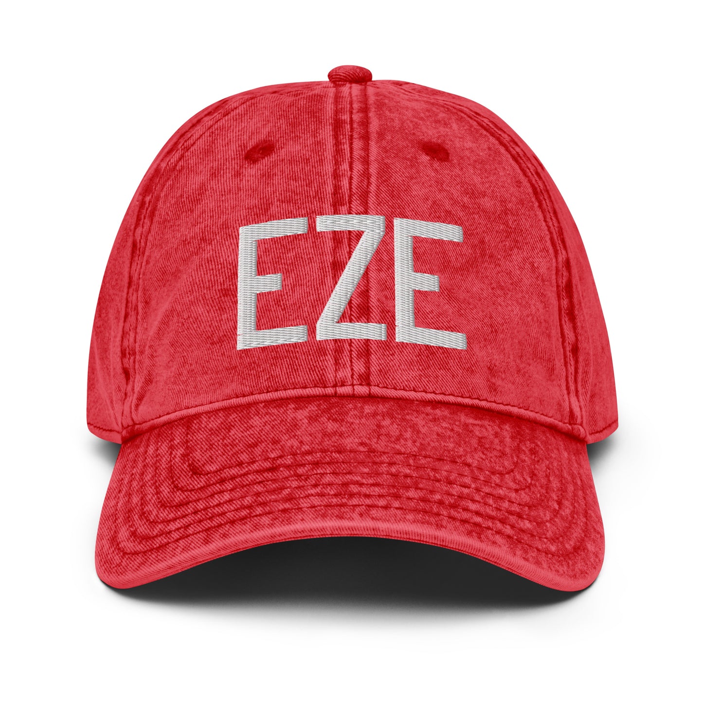 Airport Code Twill Cap - White • EZE Buenos Aires • YHM Designs - Image 22
