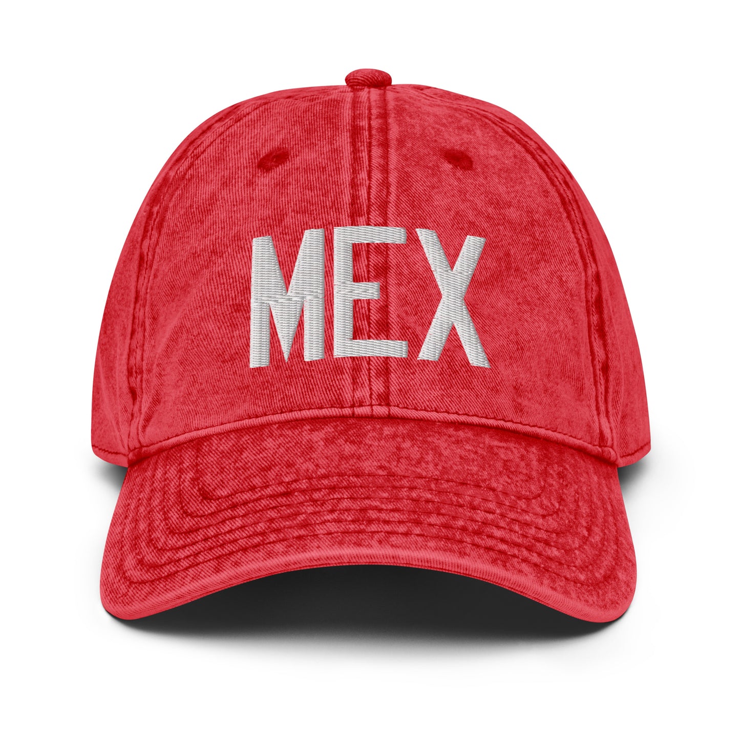 Airport Code Twill Cap - White • MEX Mexico City • YHM Designs - Image 22
