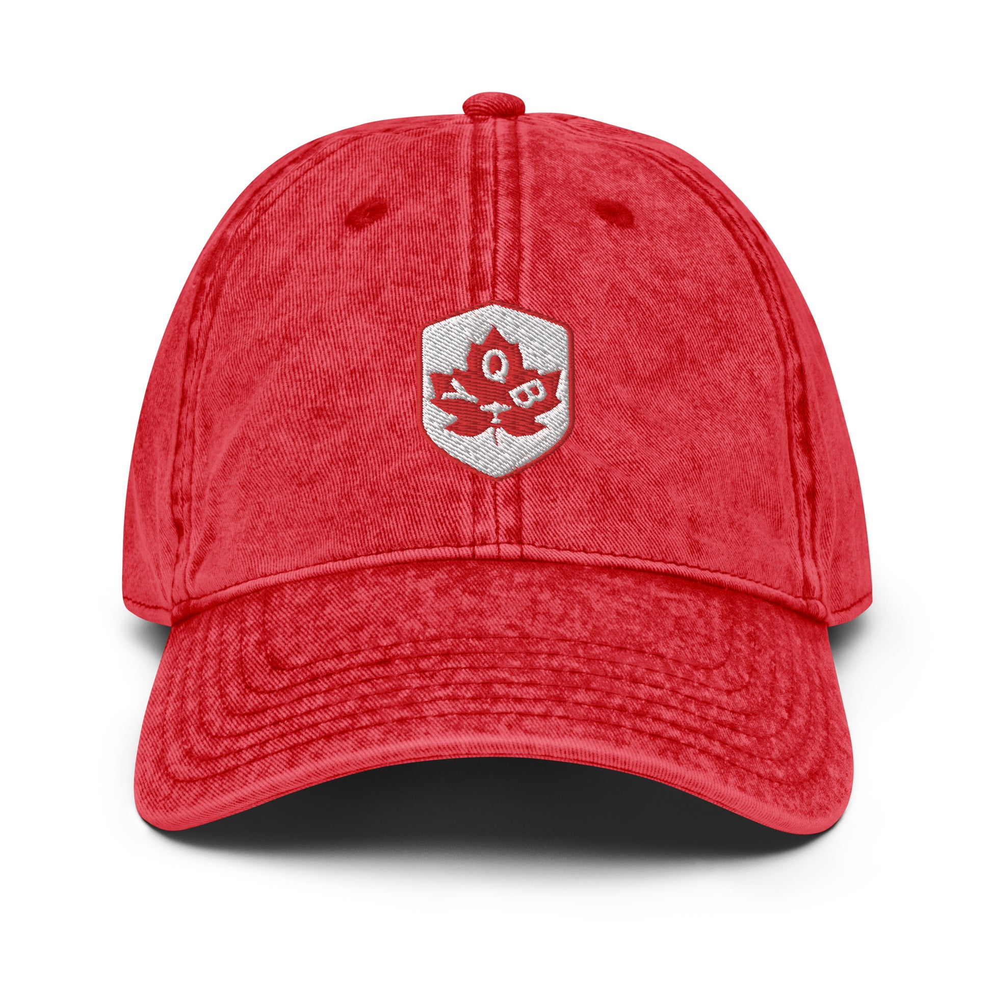 Maple Leaf Twill Cap - Red/White • YQB Quebec City • YHM Designs - Image 19