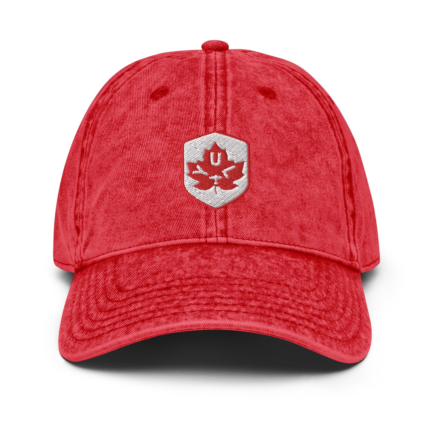 Maple Leaf Twill Cap - Red/White • YUL Montreal • YHM Designs - Image 19