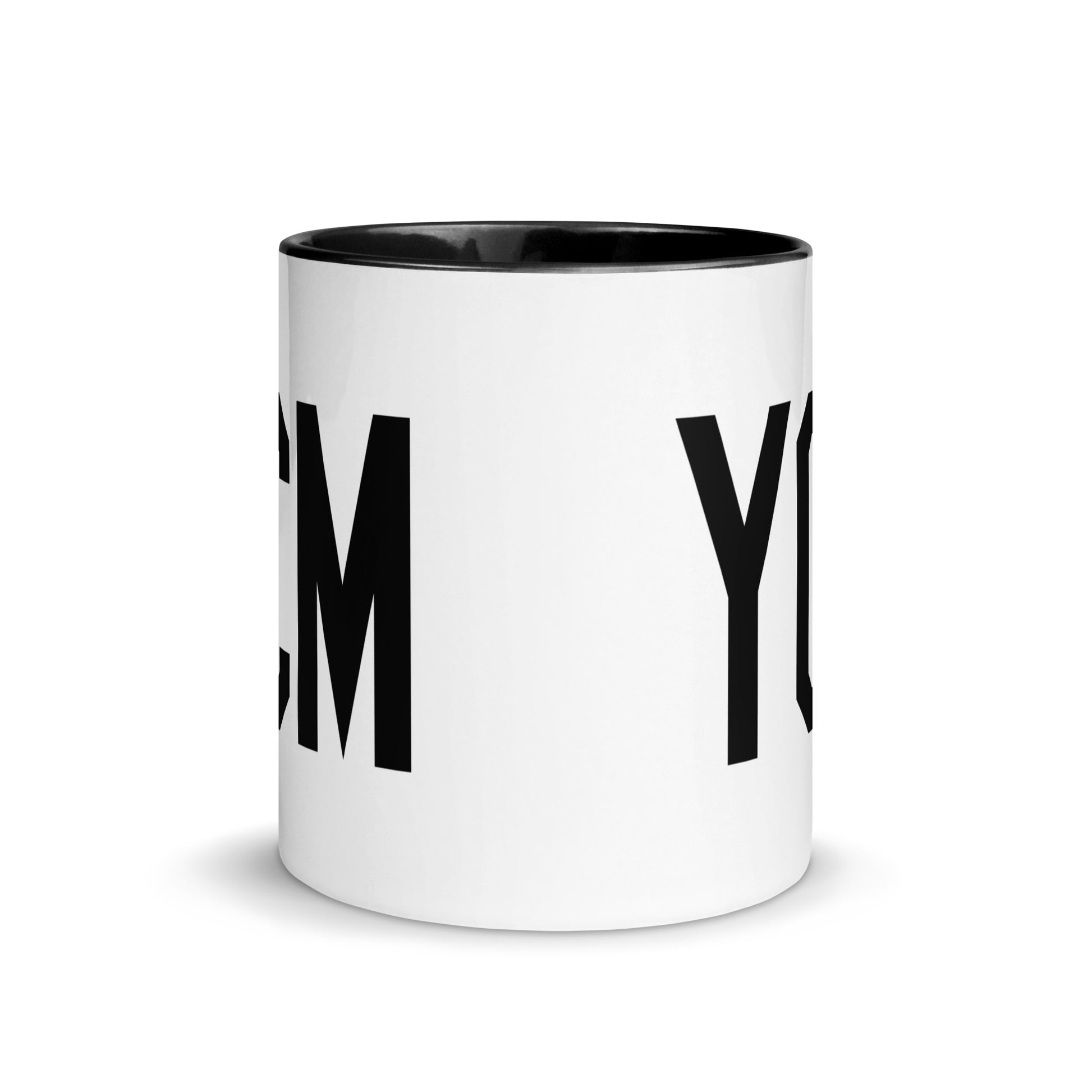 Airport Code Coffee Mug - Black • YCM St. Catharines • YHM Designs - Image 02