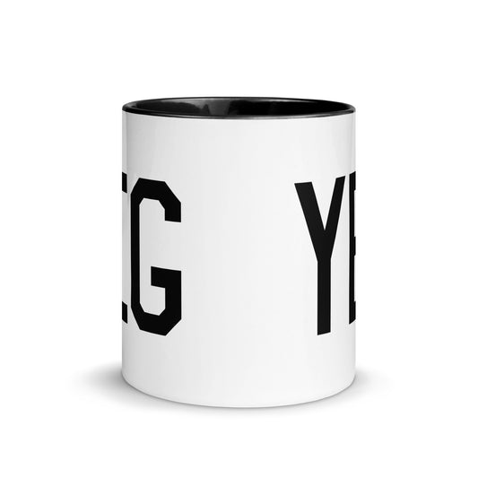 Airport Code Coffee Mug - Black • YEG Edmonton • YHM Designs - Image 02