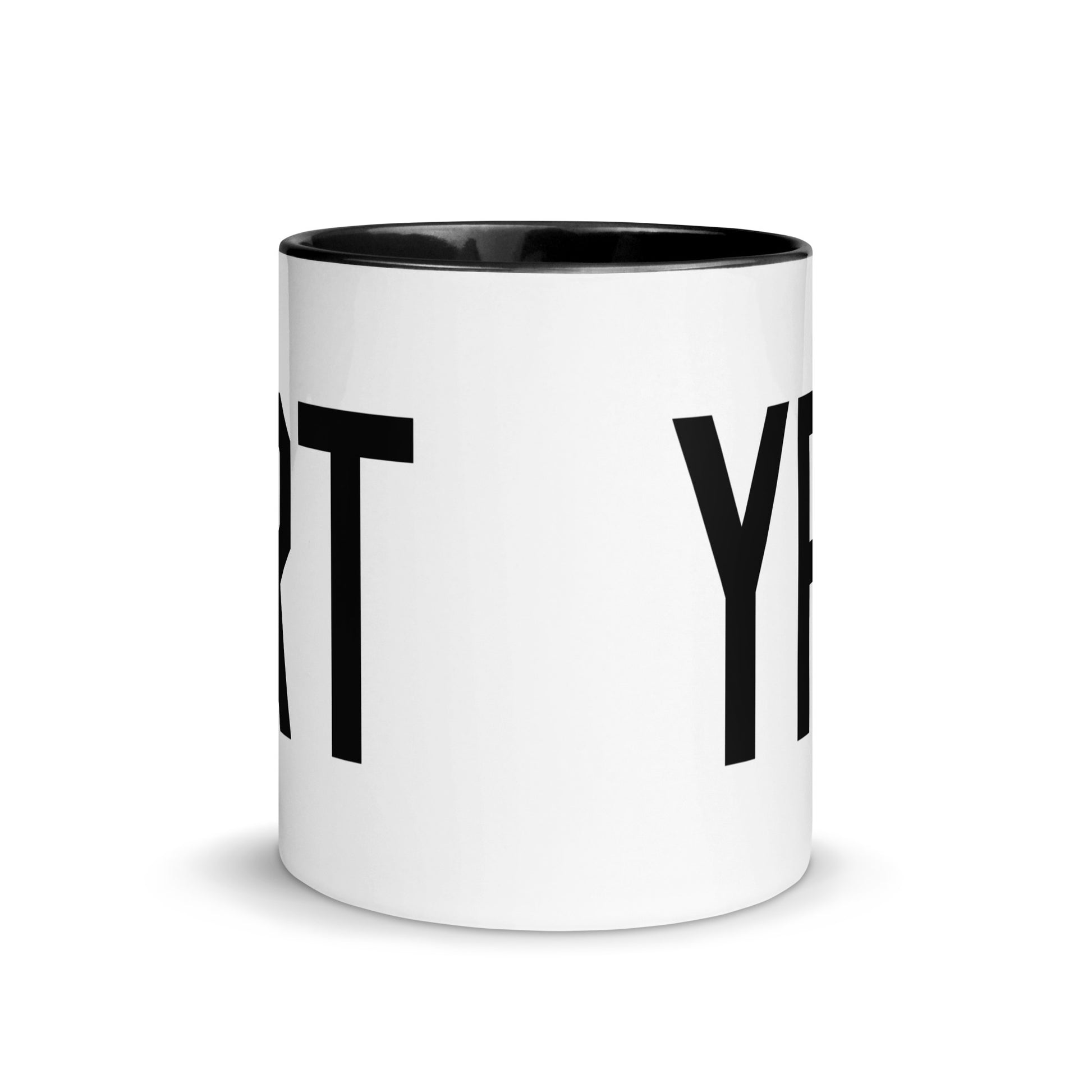 Airport Code Coffee Mug - Black • YRT Rankin Inlet • YHM Designs - Image 02