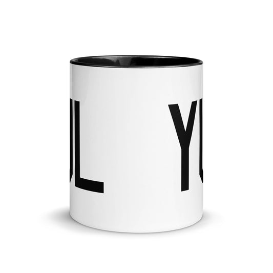 Airport Code Coffee Mug - Black • YUL Montreal • YHM Designs - Image 02