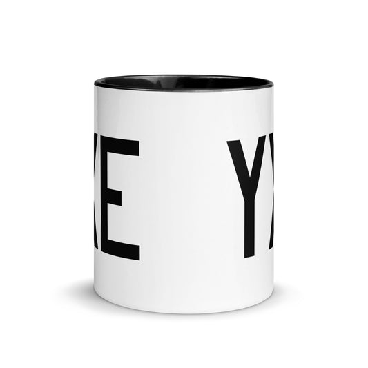 Aviation-Theme Coffee Mug - Black • YXE Saskatoon • YHM Designs - Image 02