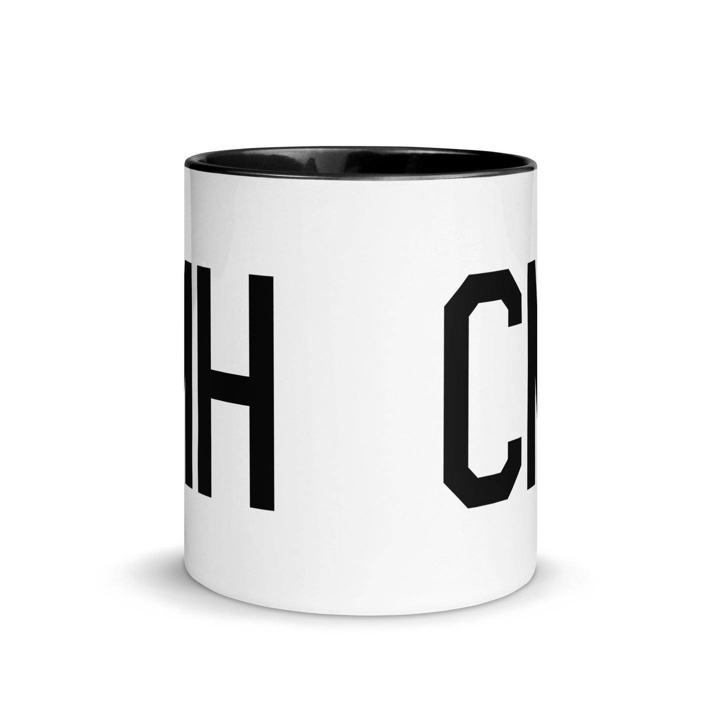 Airport Code Coffee Mug - Black • CMH Columbus • YHM Designs - Image 02