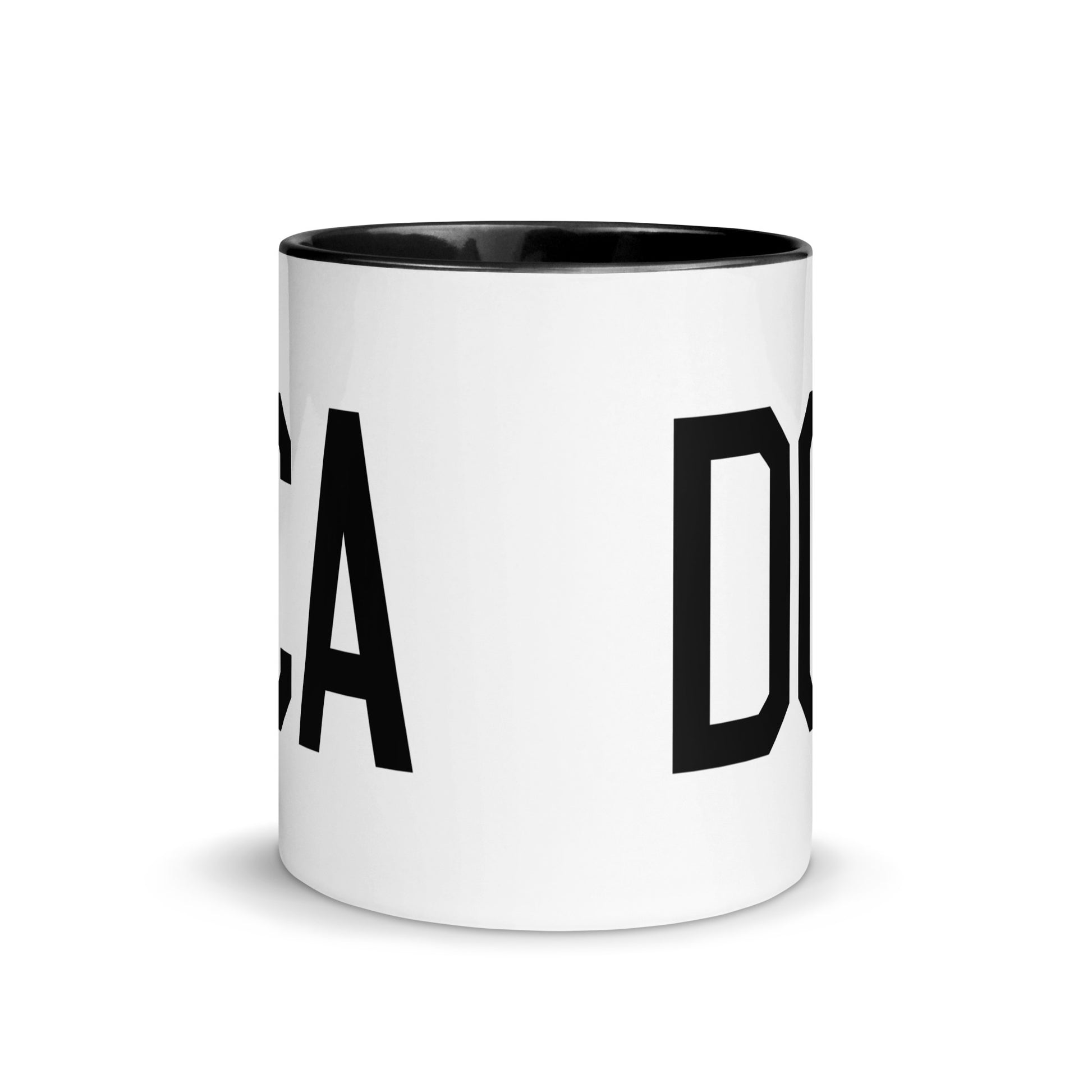 Aviation-Theme Coffee Mug - Black • DCA Washington • YHM Designs - Image 02