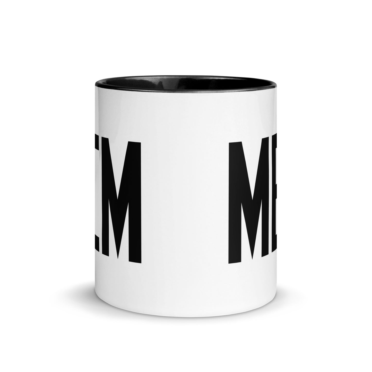 Airport Code Coffee Mug - Black • MEM Memphis • YHM Designs - Image 02