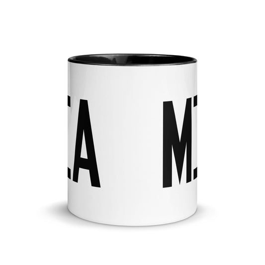 Airport Code Coffee Mug - Black • MIA Miami • YHM Designs - Image 02
