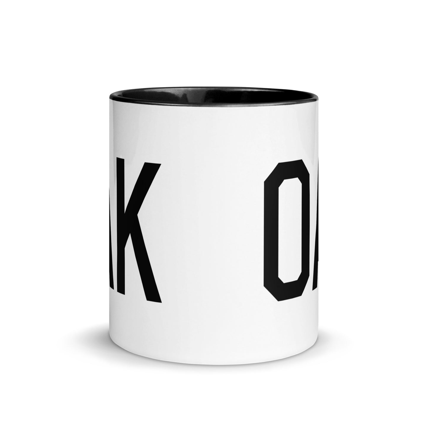 Aviation-Theme Coffee Mug - Black • OAK Oakland • YHM Designs - Image 02