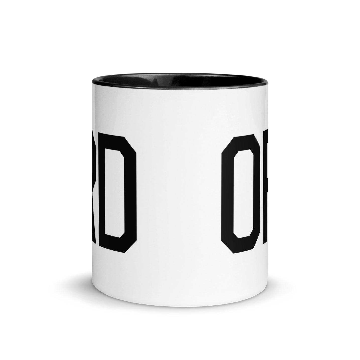 Aviation-Theme Coffee Mug - Black • ORD Chicago • YHM Designs - Image 02