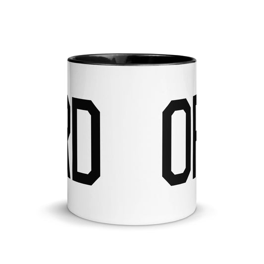 Airport Code Coffee Mug - Black • ORD Chicago • YHM Designs - Image 02