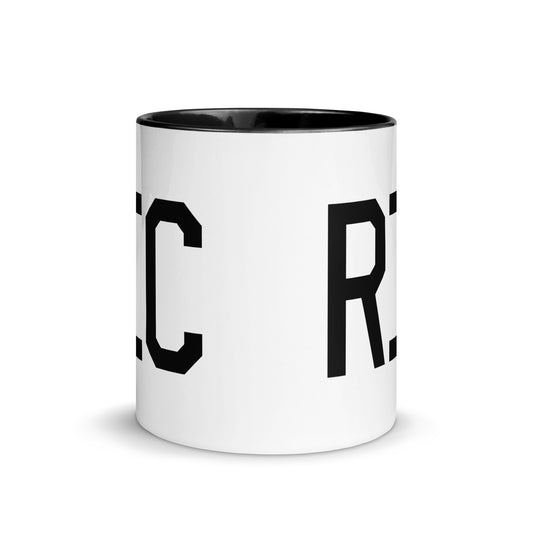 Aviation-Theme Coffee Mug - Black • RIC Richmond • YHM Designs - Image 02