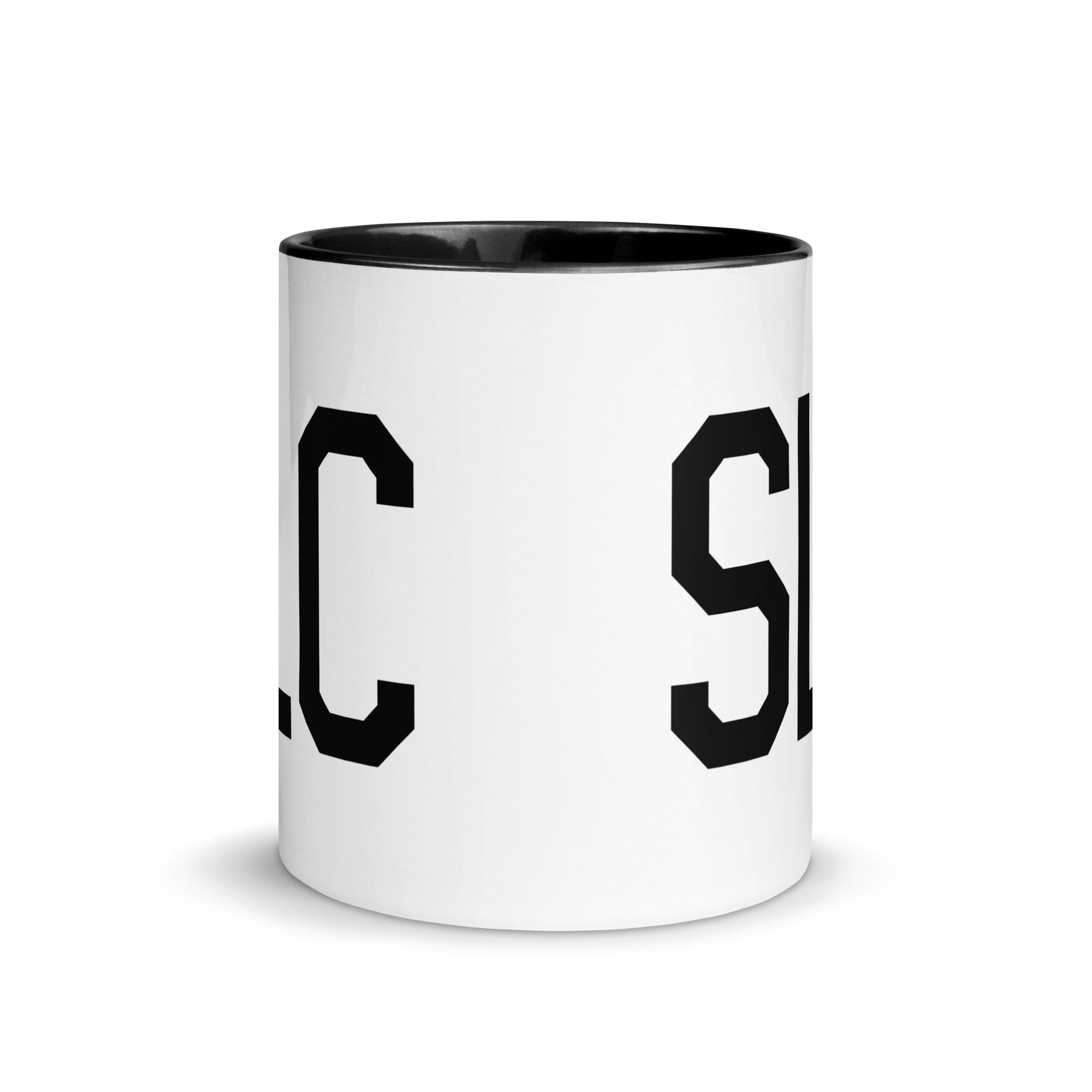 Aviation-Theme Coffee Mug - Black • SLC Salt Lake City • YHM Designs - Image 02