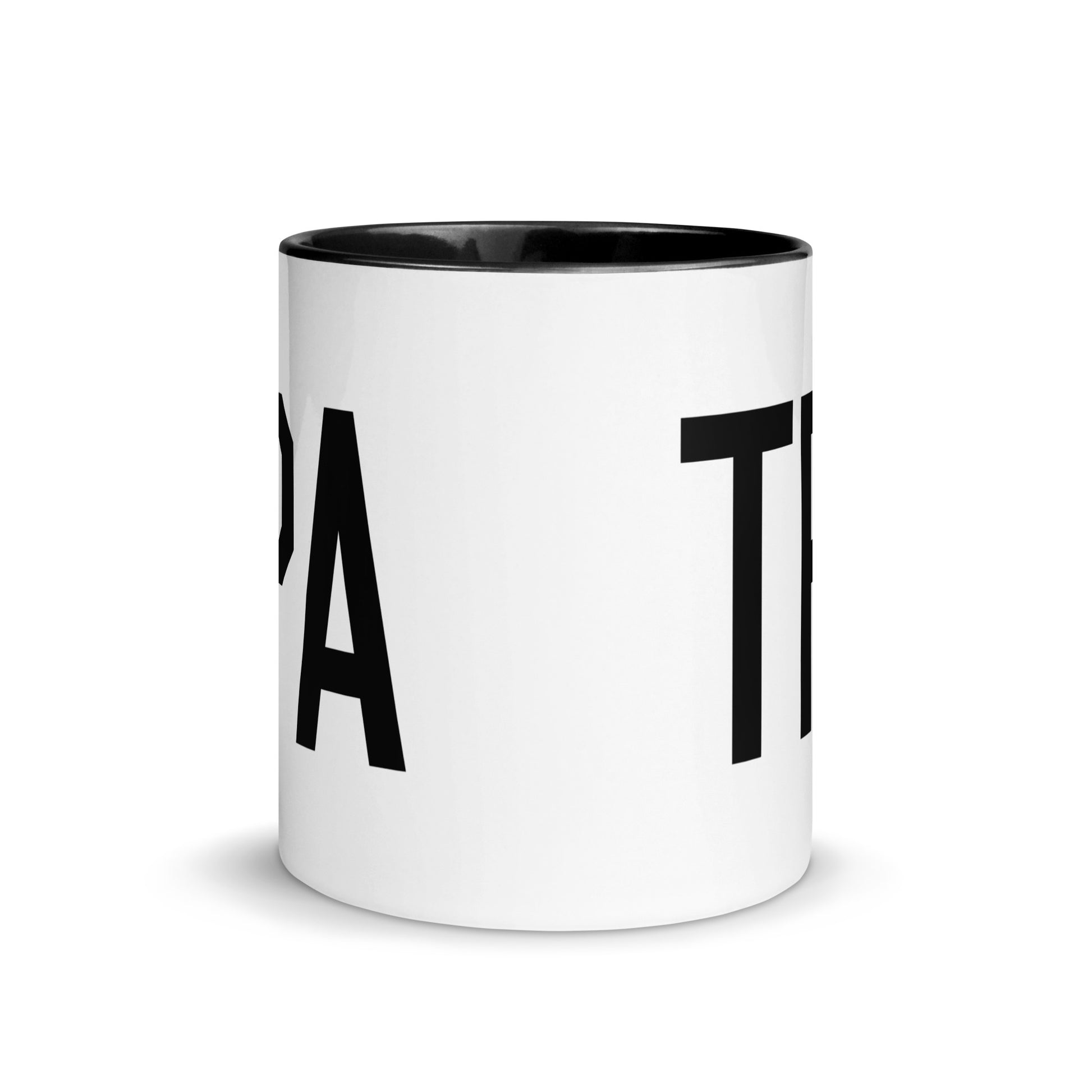 Airport Code Coffee Mug - Black • TPA Tampa • YHM Designs - Image 02