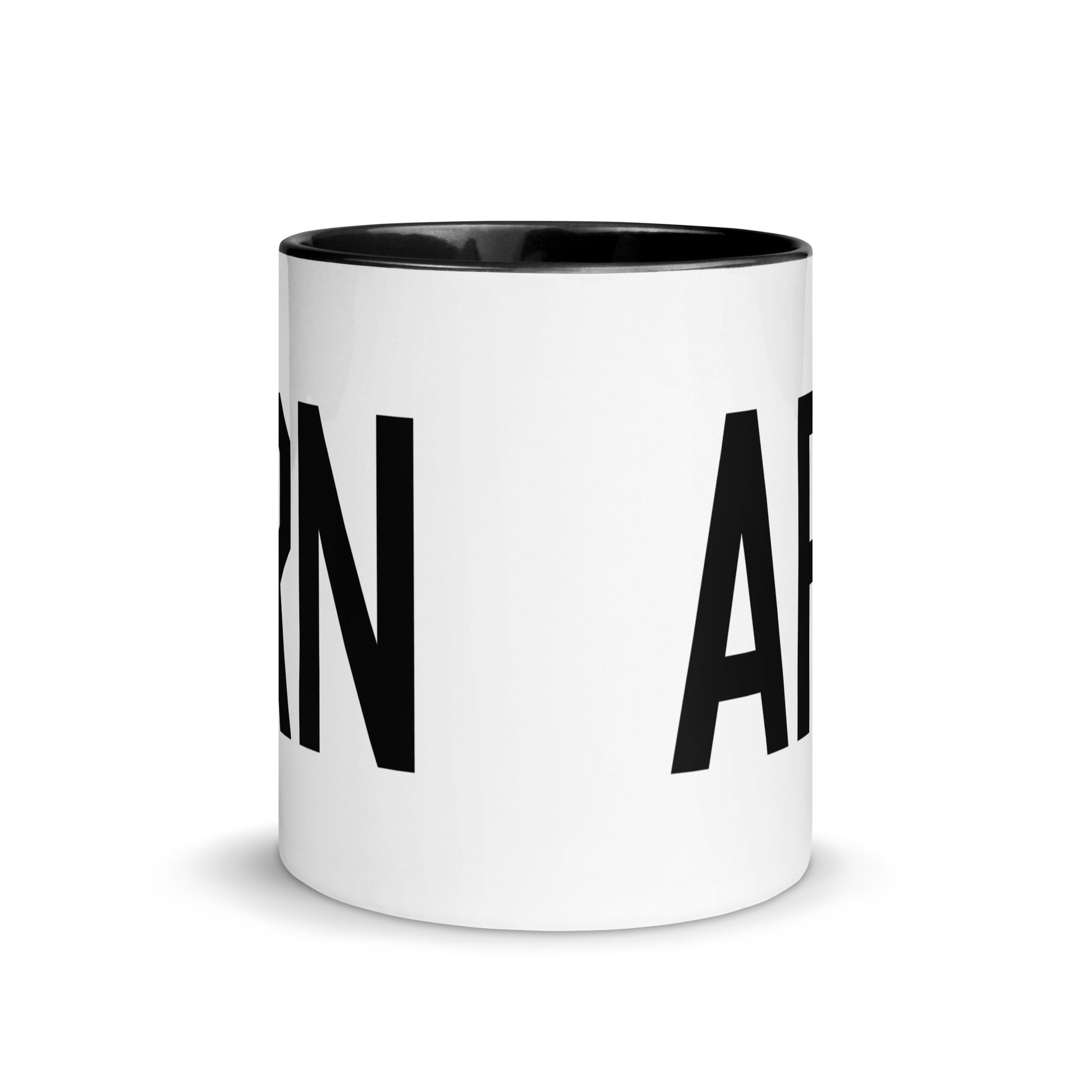 Airport Code Coffee Mug - Black • ARN Stockholm • YHM Designs - Image 02