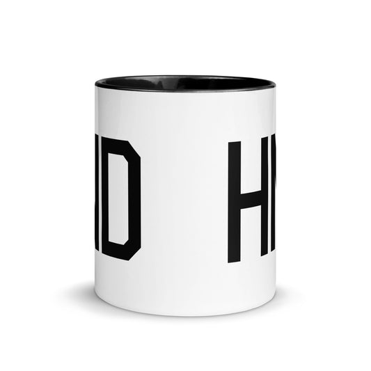 Airport Code Coffee Mug - Black • HND Tokyo • YHM Designs - Image 02